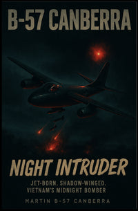 Martin B-57 Canberra Night Intruder Military Aircraft Poster
