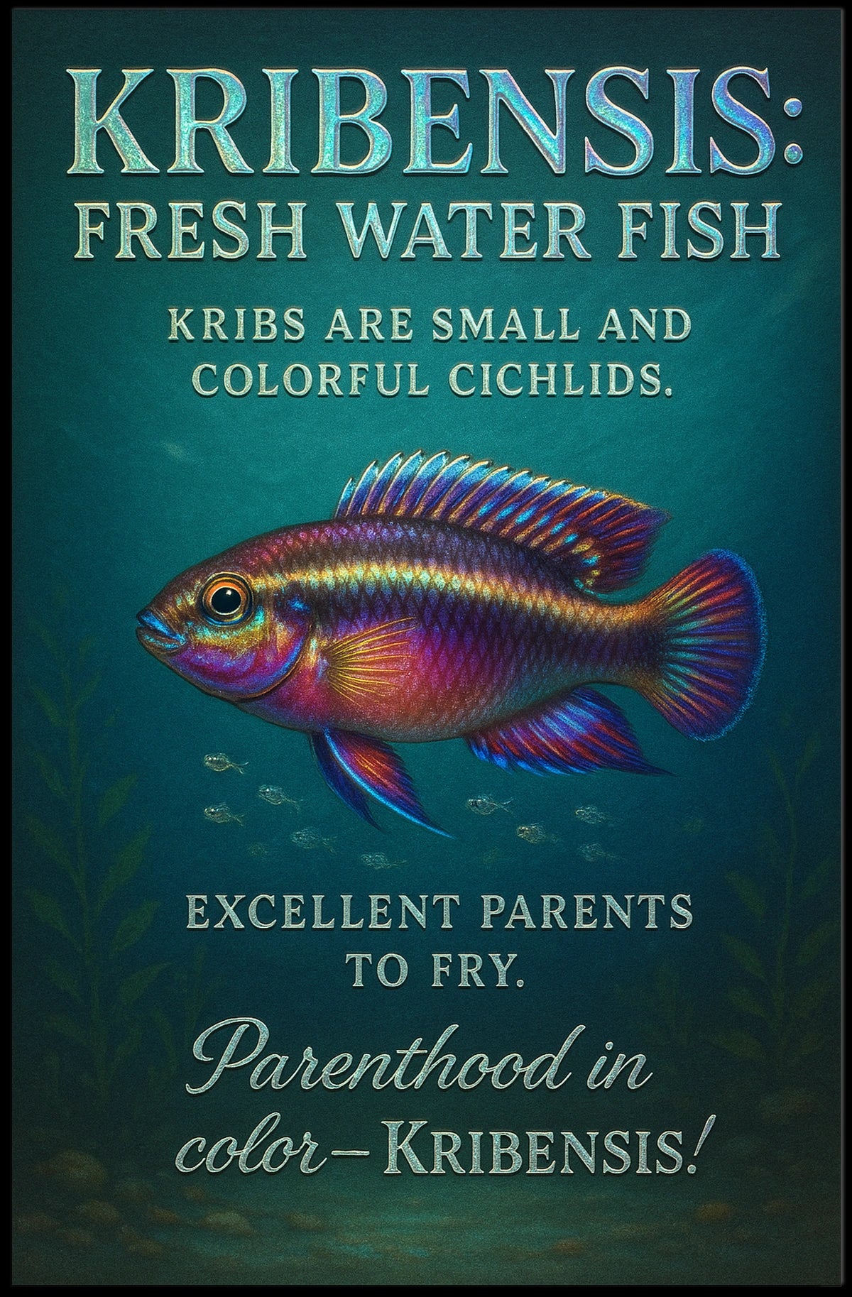 Kribensis Freshwater Fish Poster