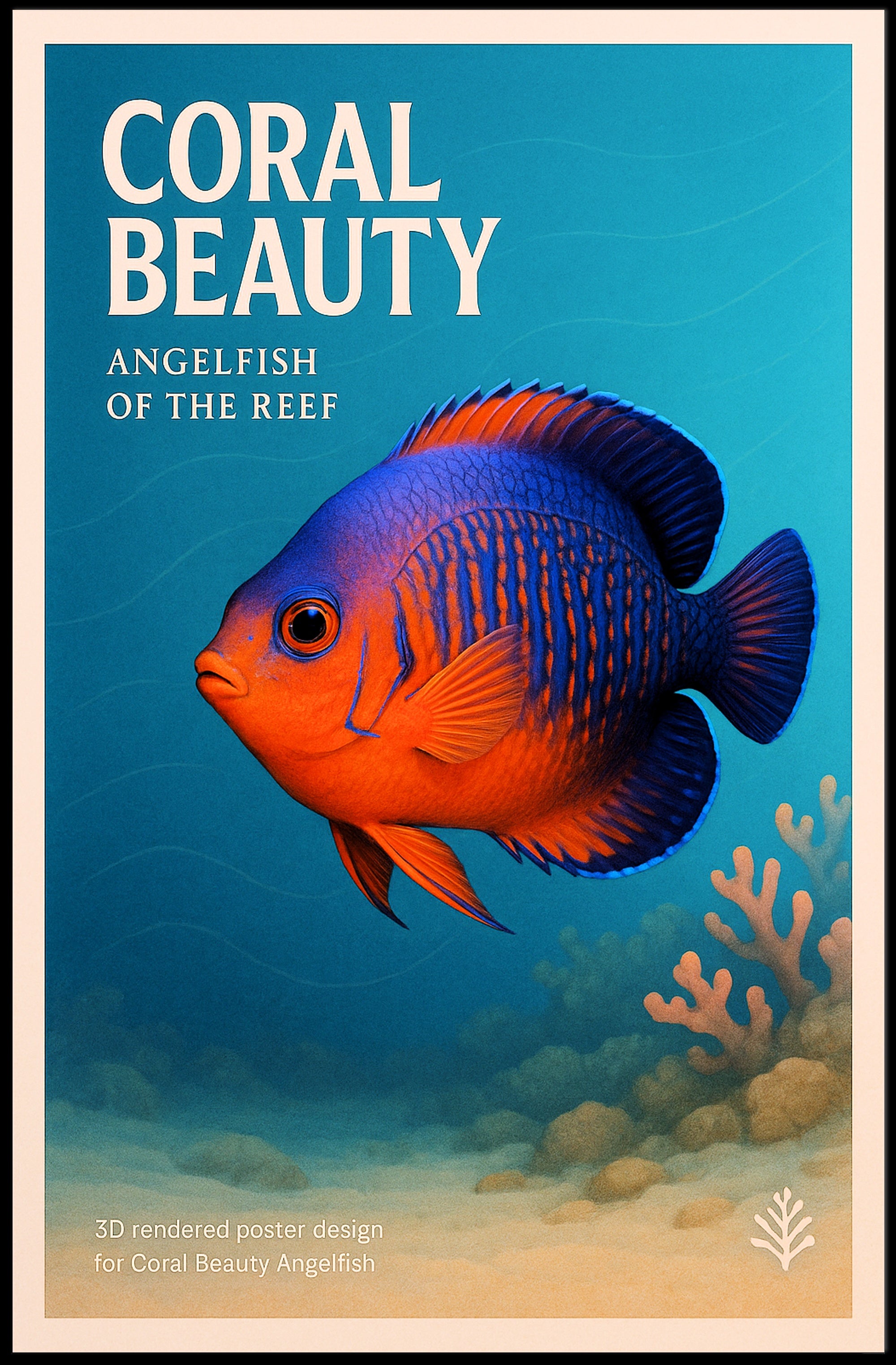 Coral Beauty Angelfish Poster PosterGoat