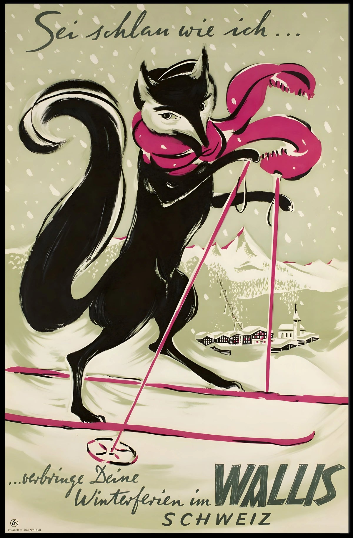 Winter Adventures In Wallis, Switzerland Poster