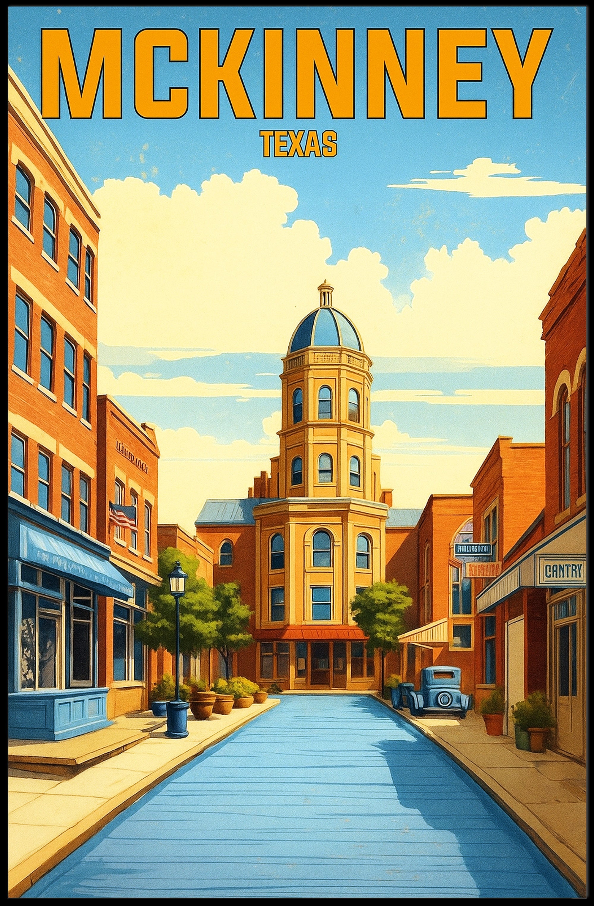 McKinney, Texas Poster PosterGoat