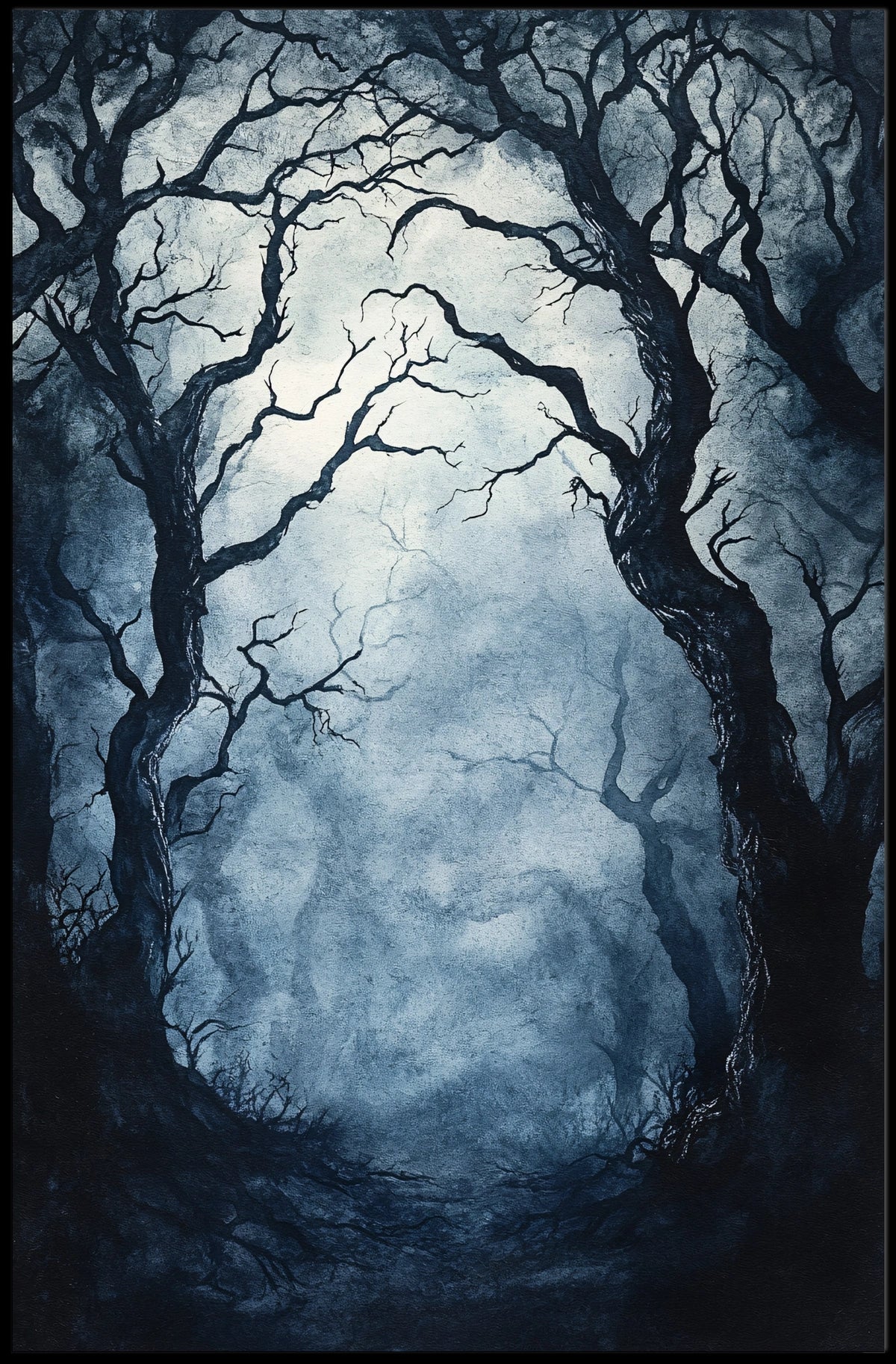 Enchanted Forest Mystique: Mystical Artistic or Pop Culture Poster