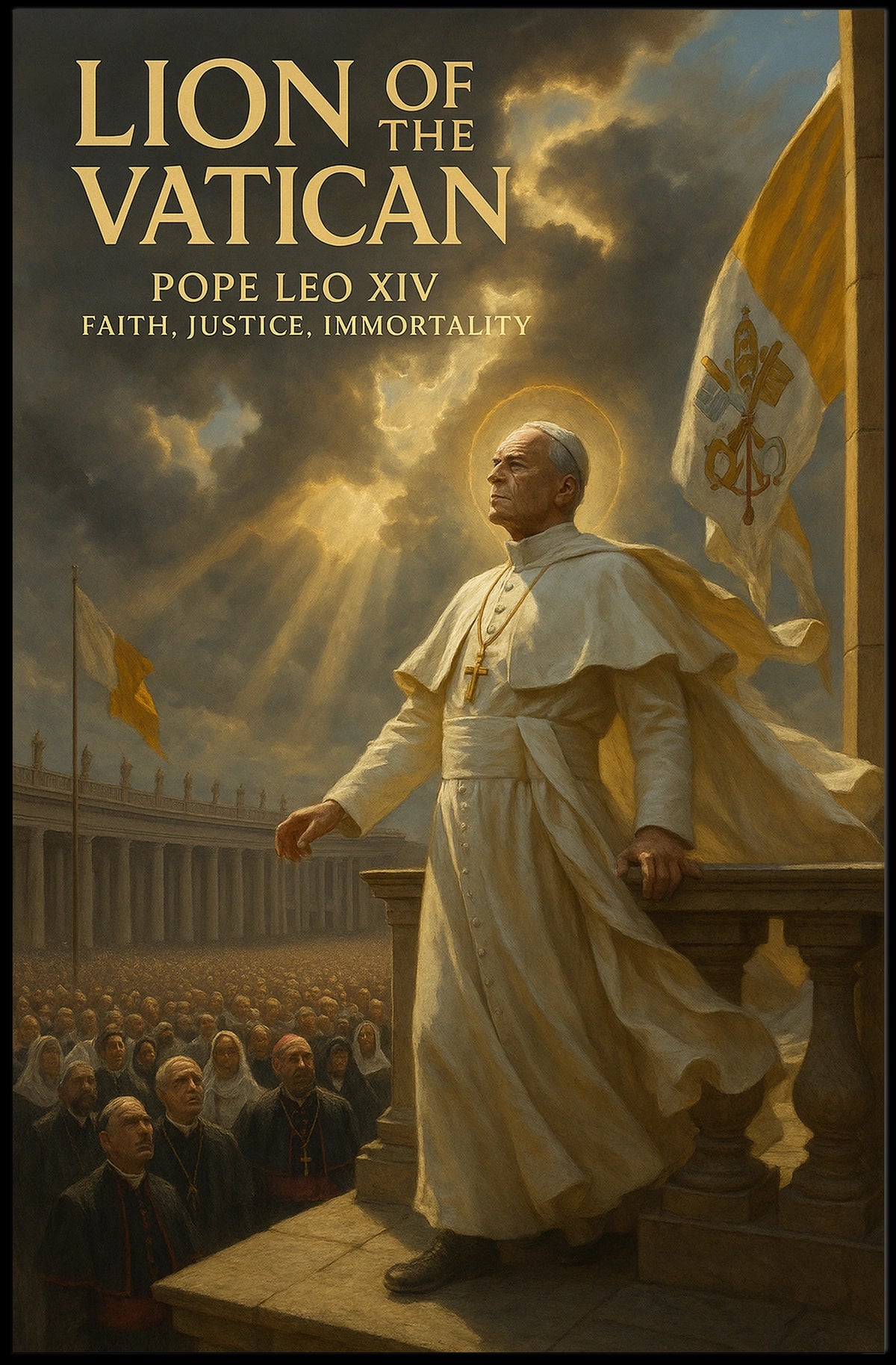 Lion Of The Vatican Pope Leo Xiv Poster