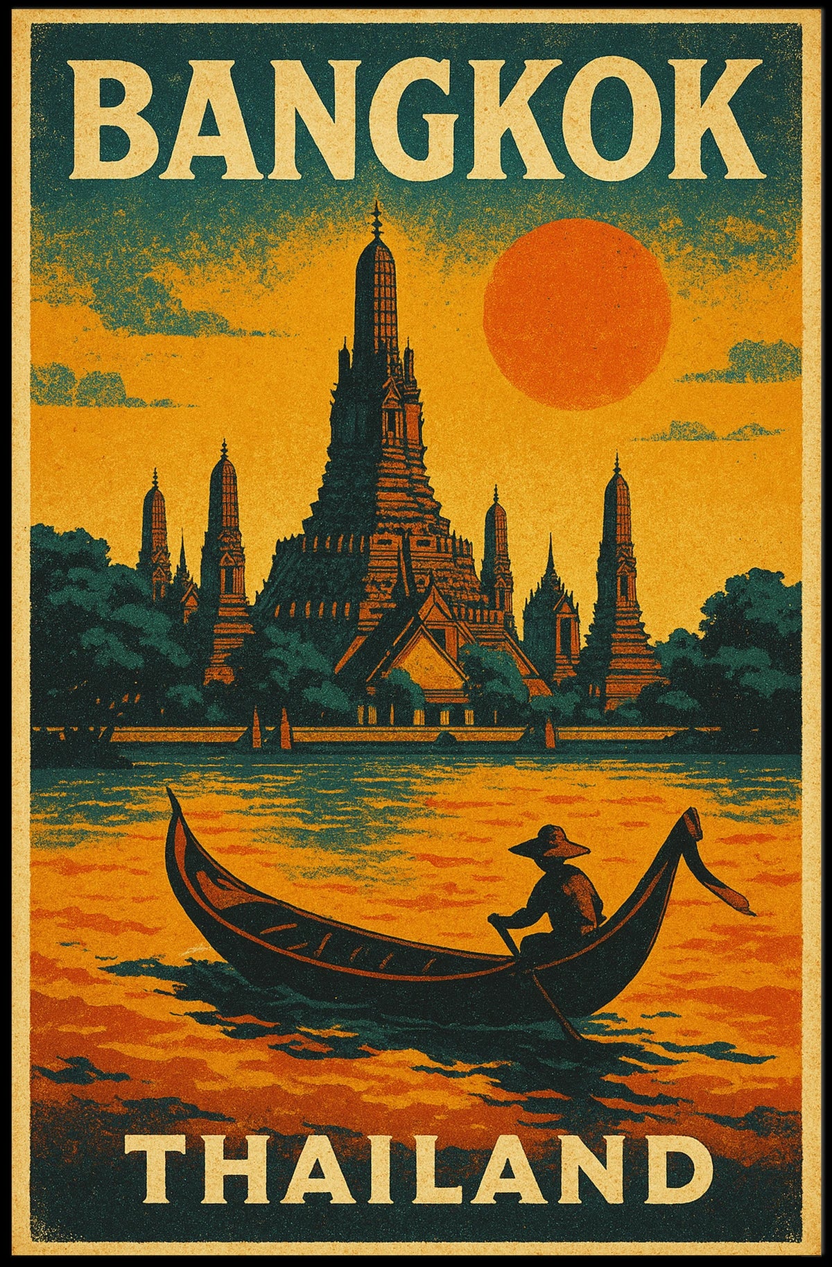 Bangkok, Thailand A Timeless Journey Poster