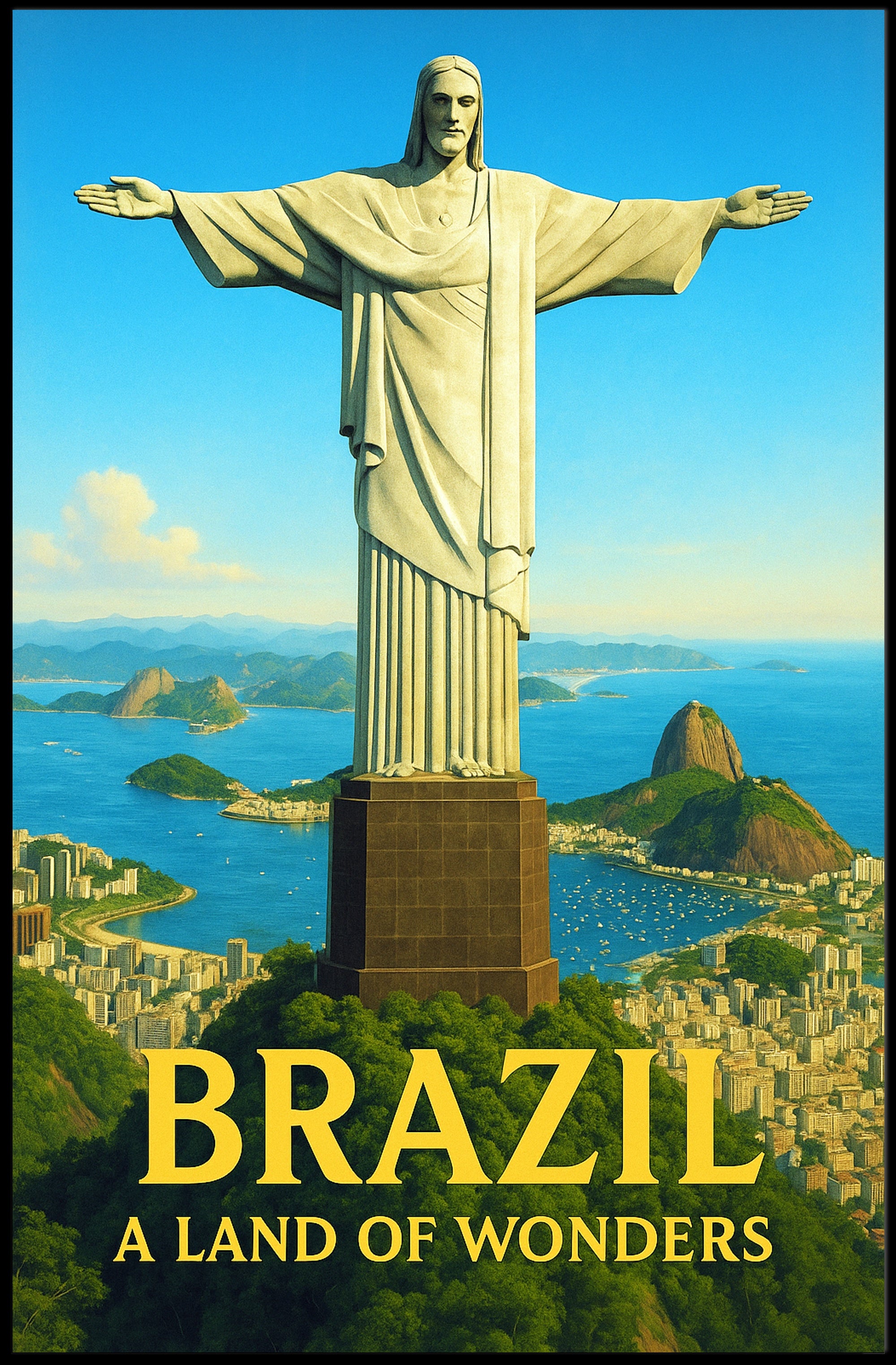 Brazil A Land of Wonders Poster PosterGoat