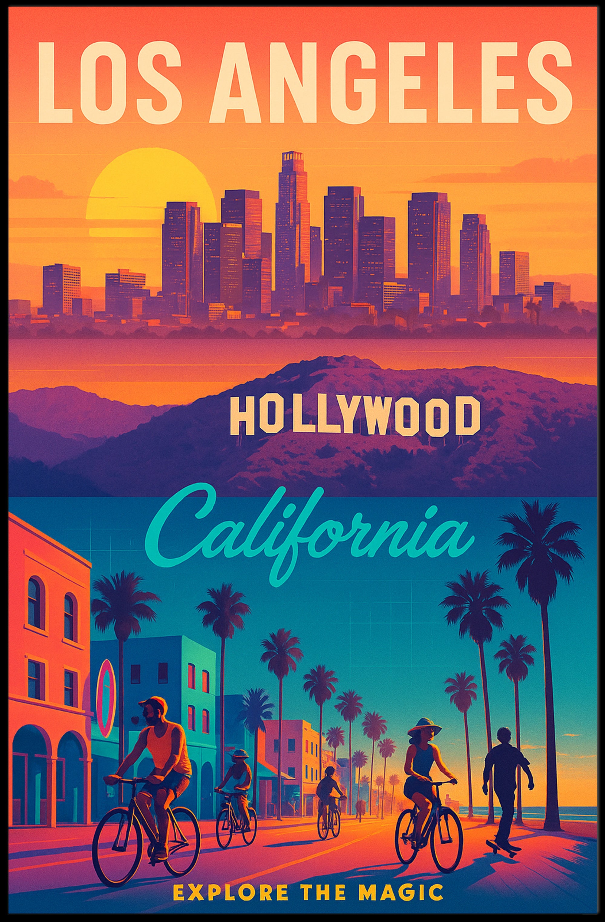 Explore the Magic of Los Angeles Poster PosterGoat