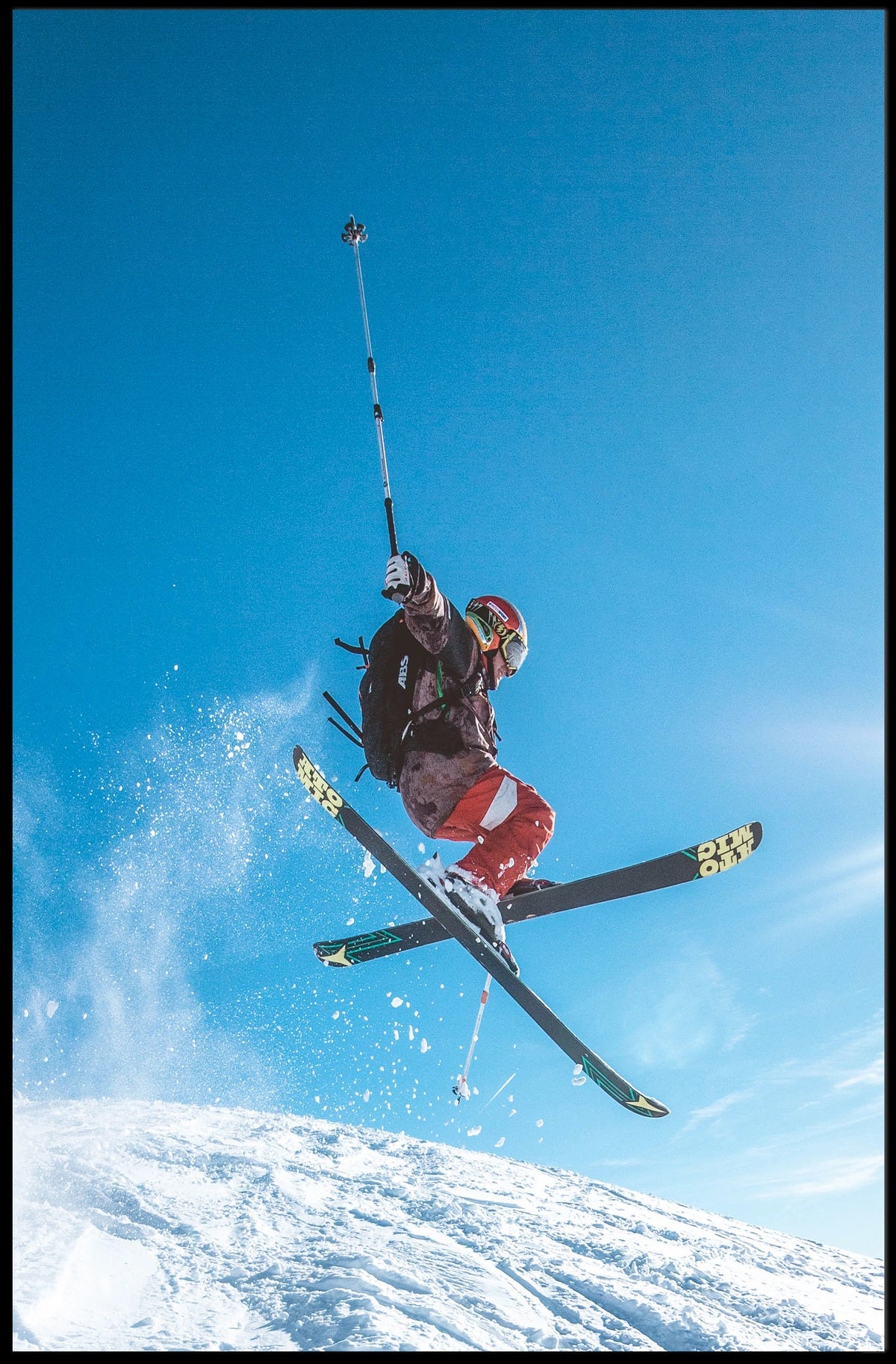 Skiing Adventure Poster