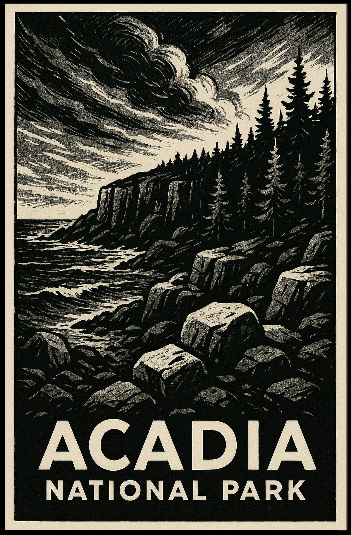Acadia National Park Poster