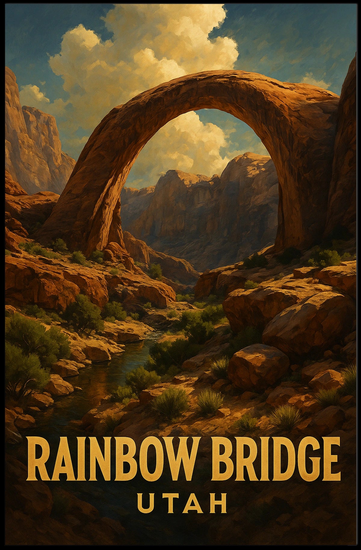 Rainbow Bridge Utah Poster
