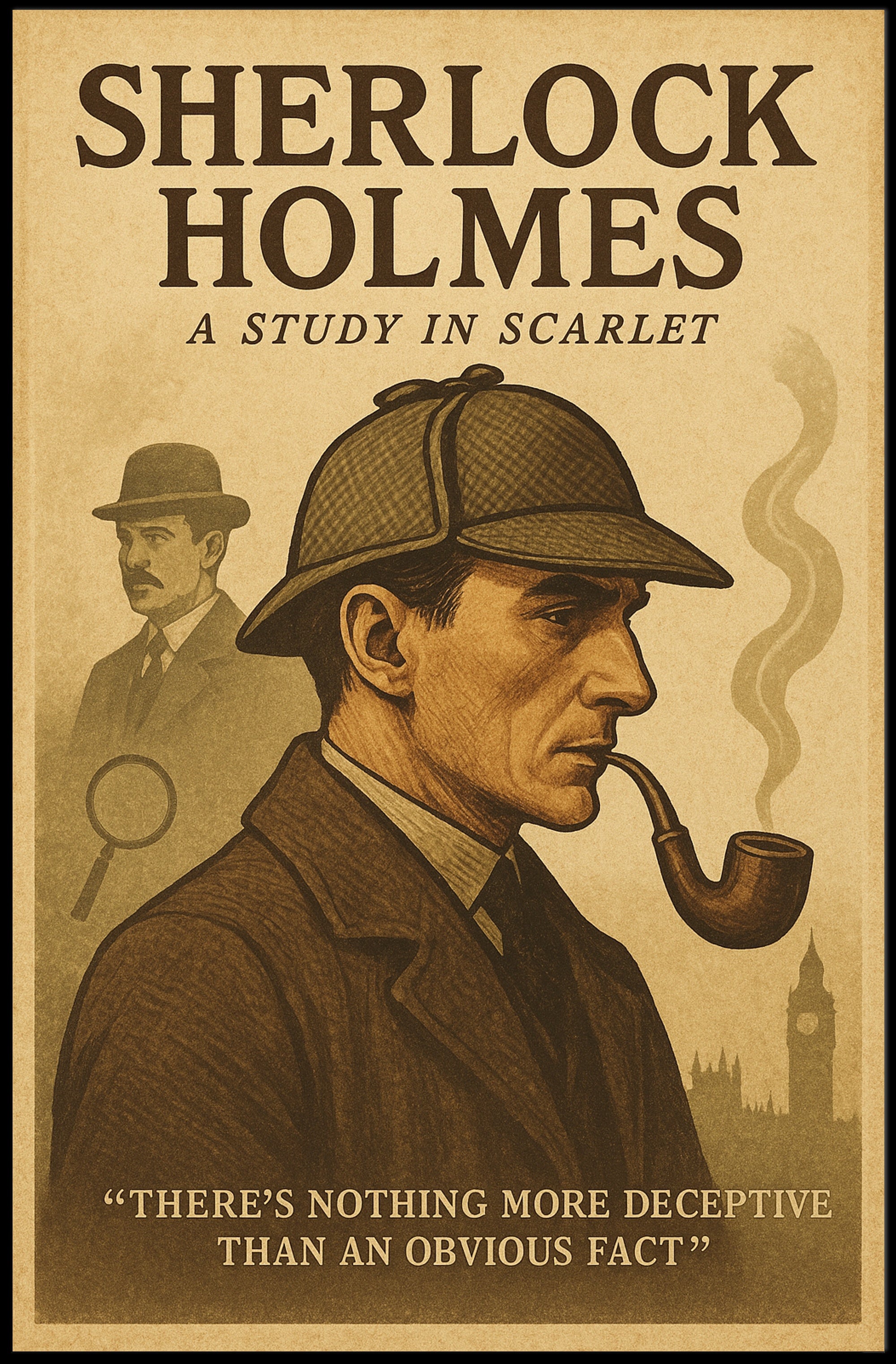 Sherlock Holmes A Study in Scarlet Poster PosterGoat