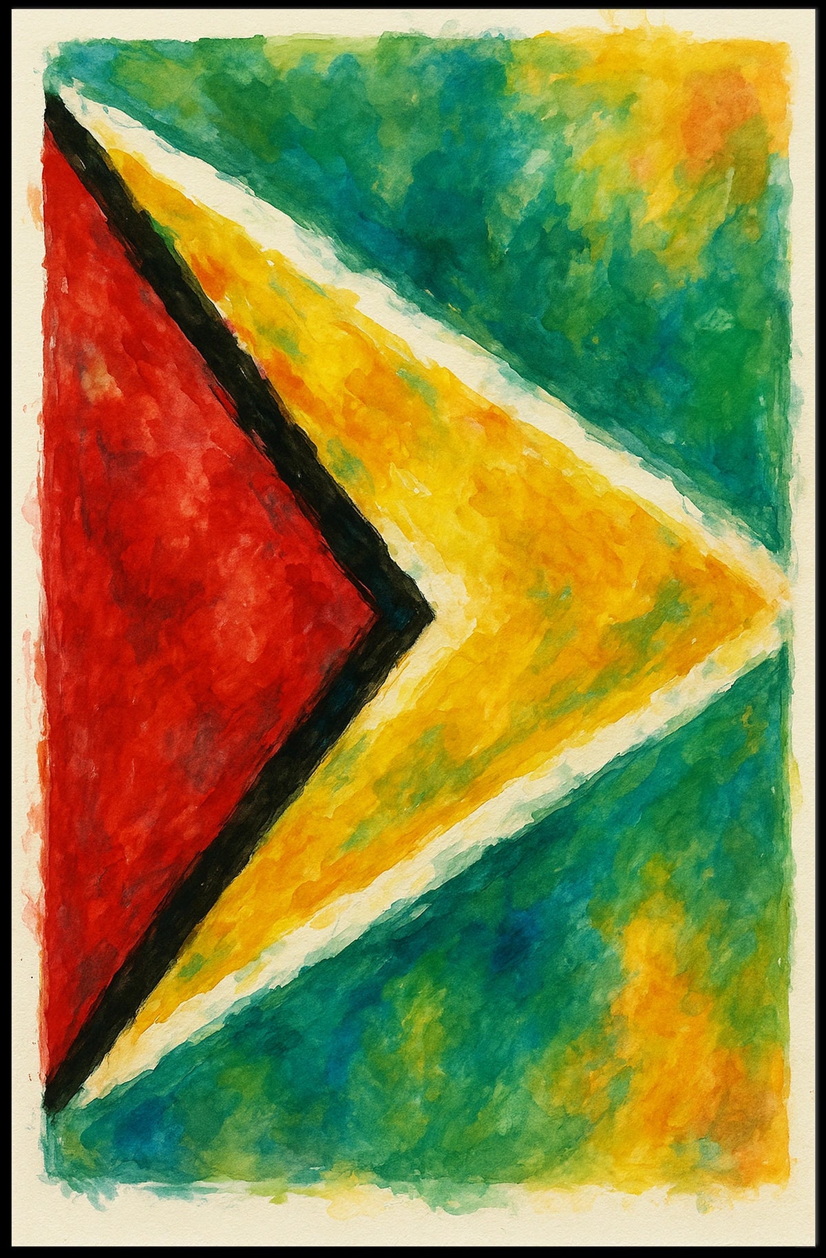 Abstract National Colors Poster