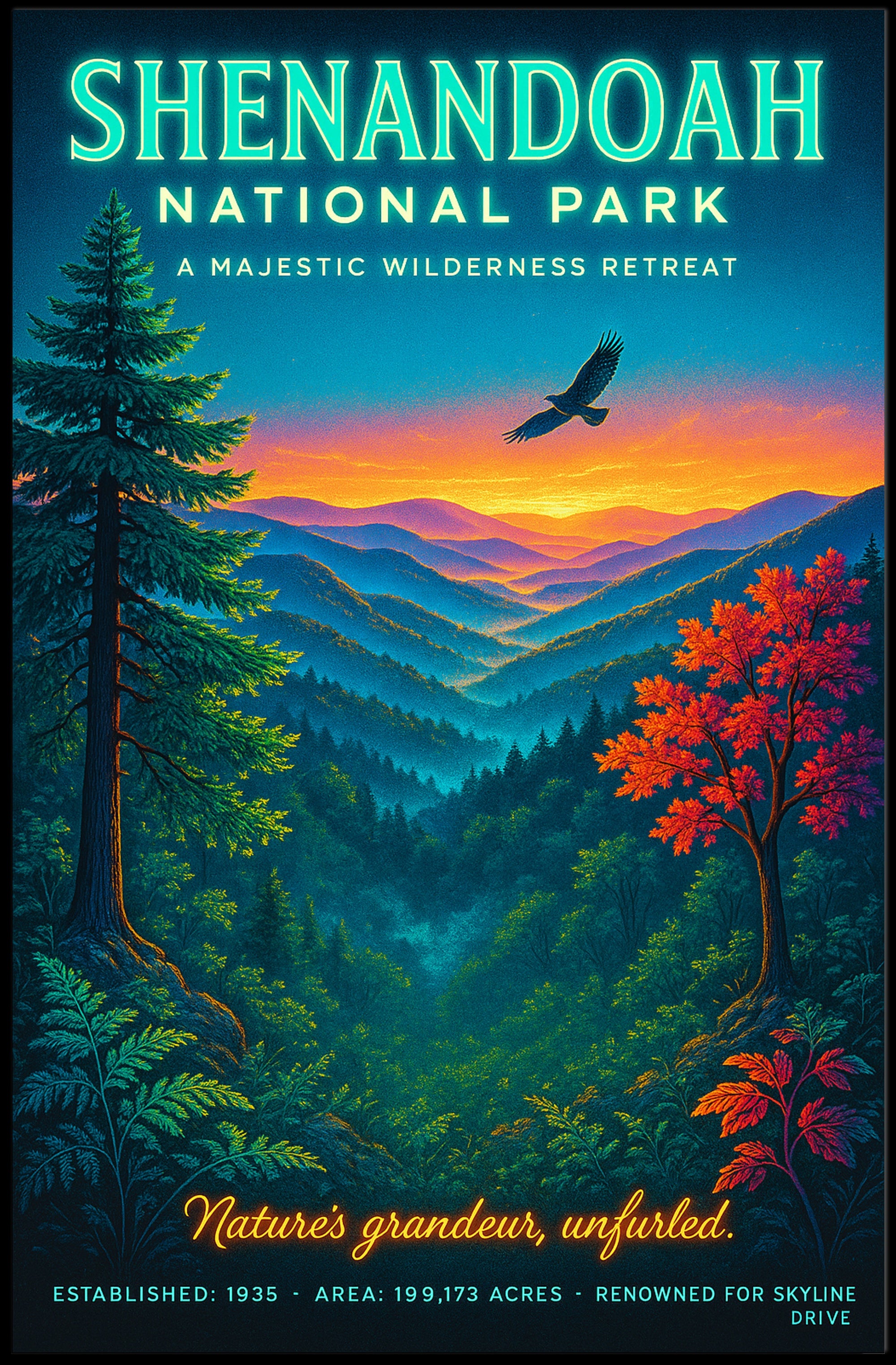 Shenandoah National Park Poster PosterGoat