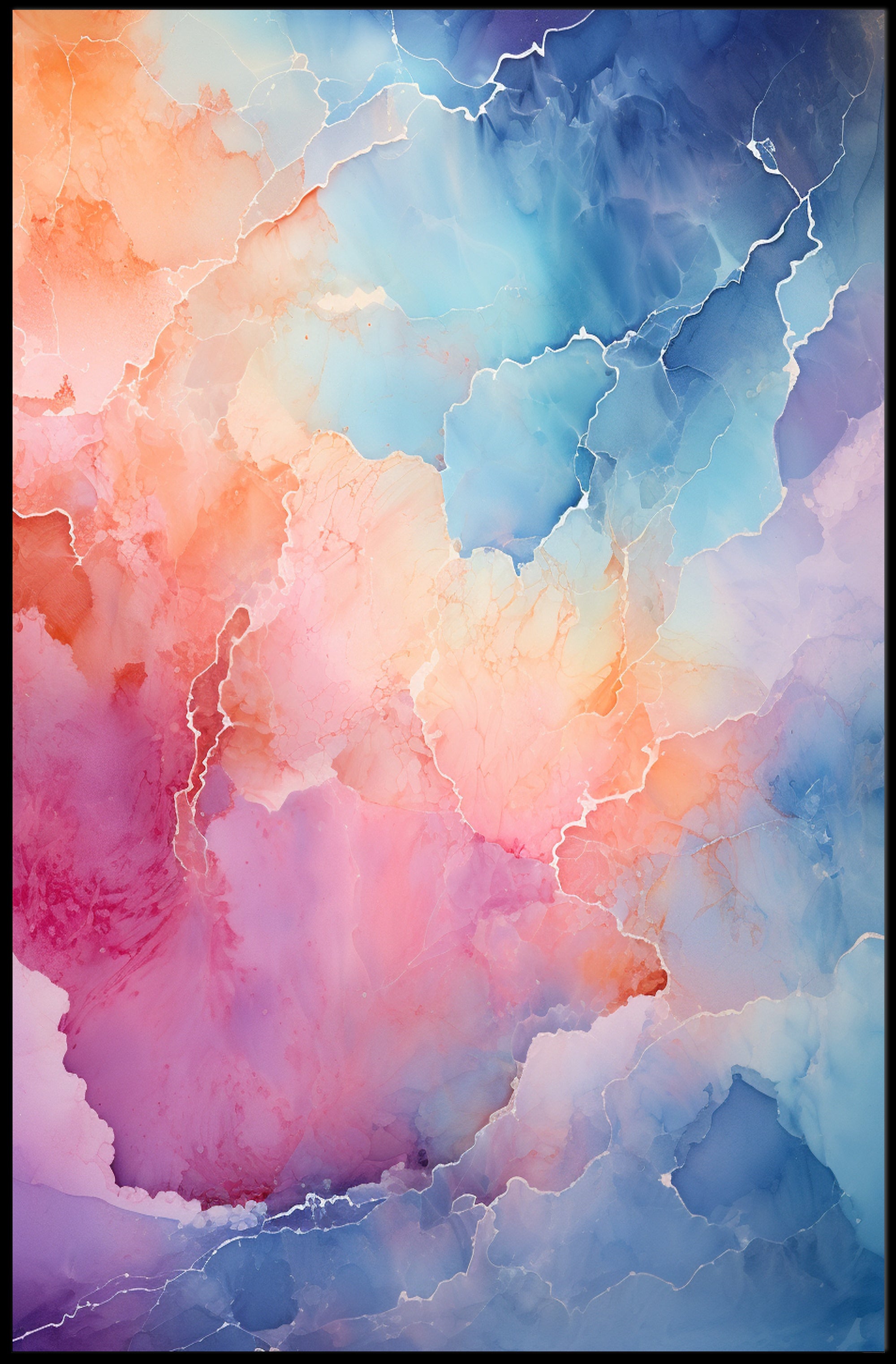 Abstract Color Symphony Abstract Poster PosterGoat