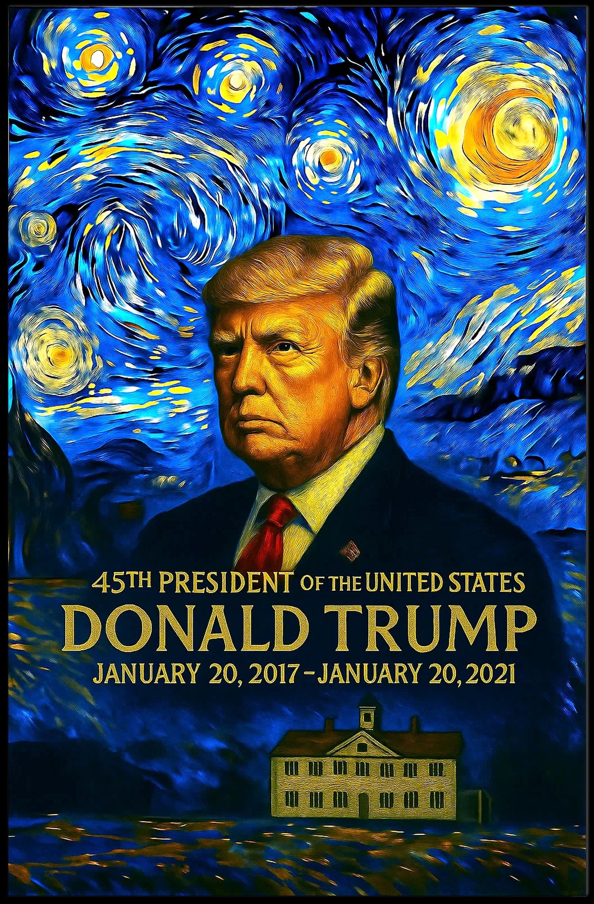 Donald Trump 45th President of the United States Presidential Masterpiece Series Poster