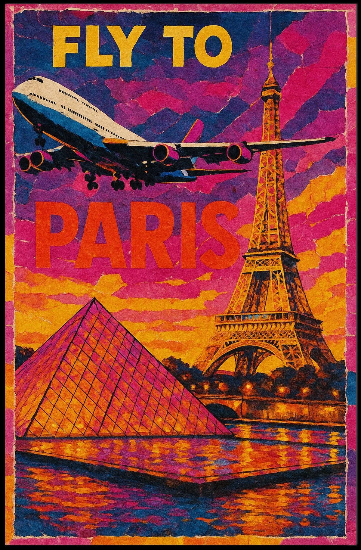 Fly To Paris Poster