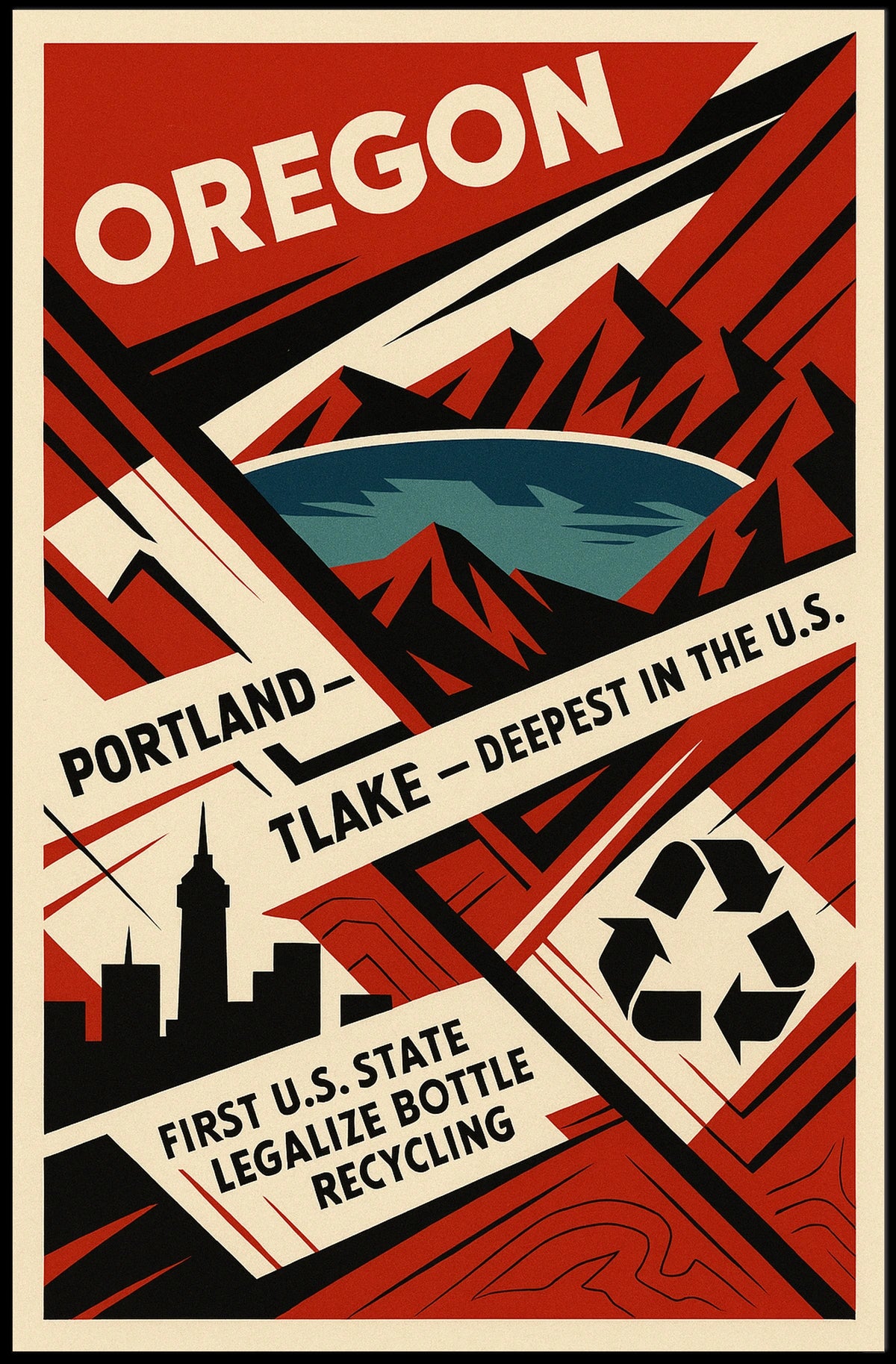 Oregon Highlights Poster