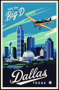 Visit the Big D Poster