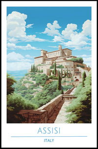 Assisi: A Serene Italian Landscape Poster