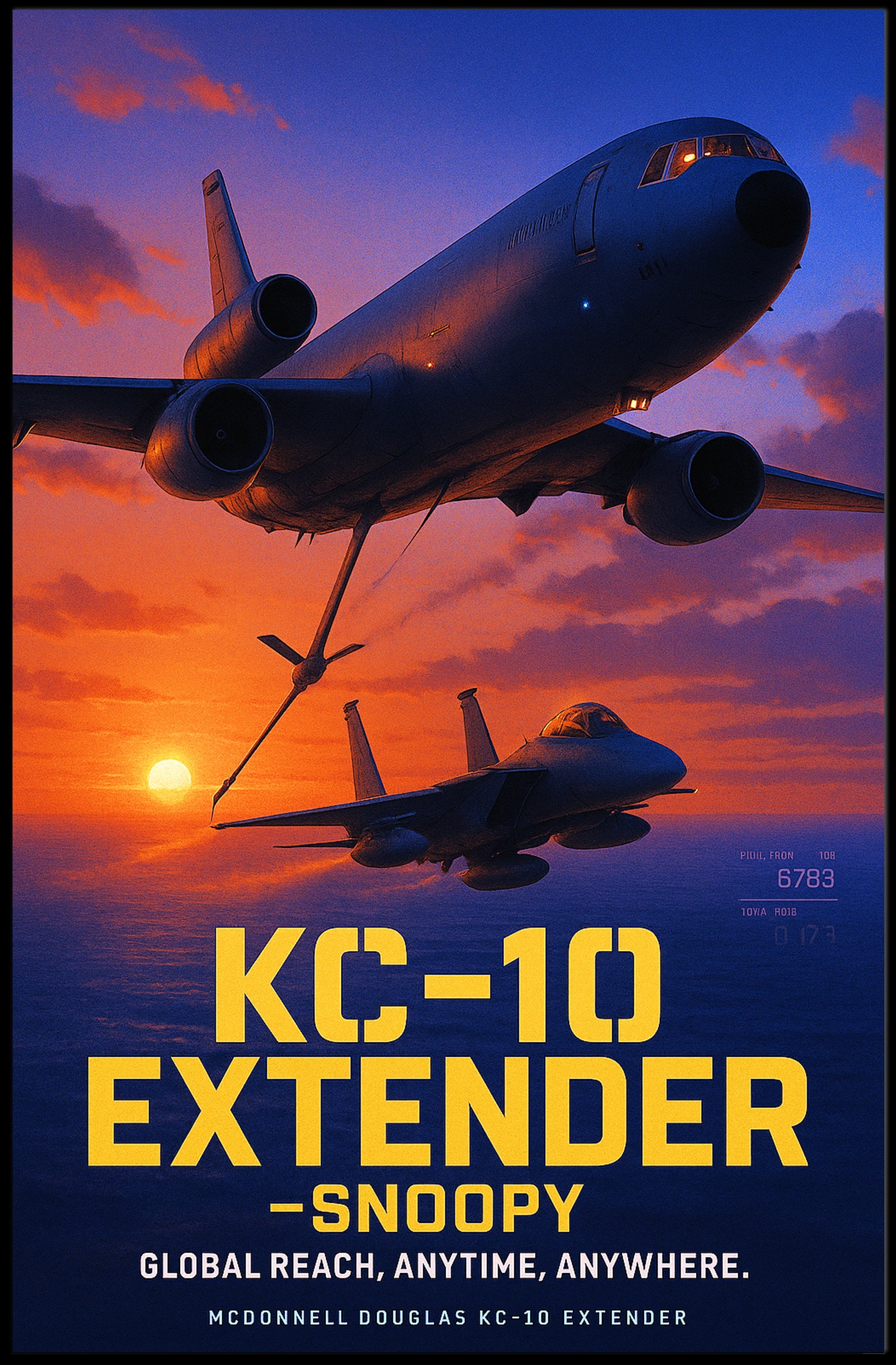 KC-10 Extender Snoopy Poster PosterGoat