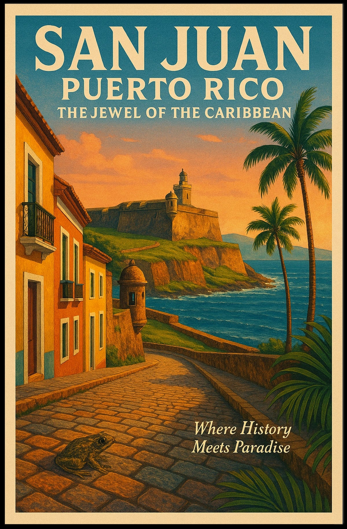 San Juan, Puerto Rico The Jewel of the Caribbean Poster