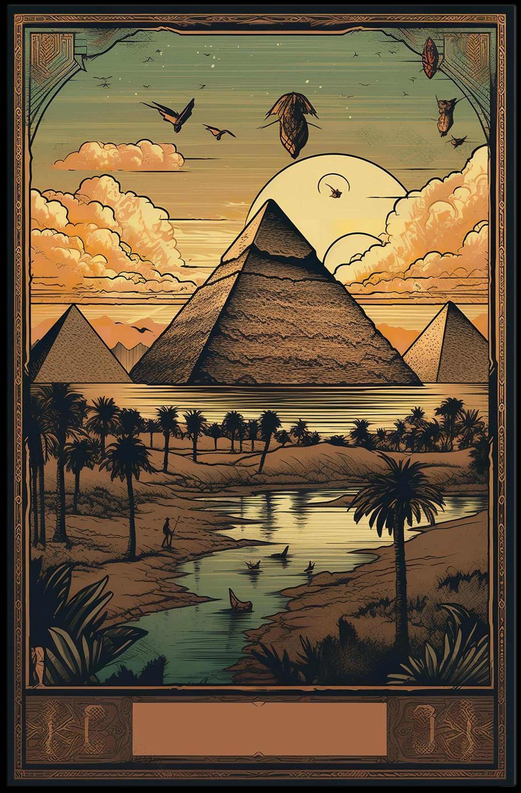 Egyptian Sunset Poster
