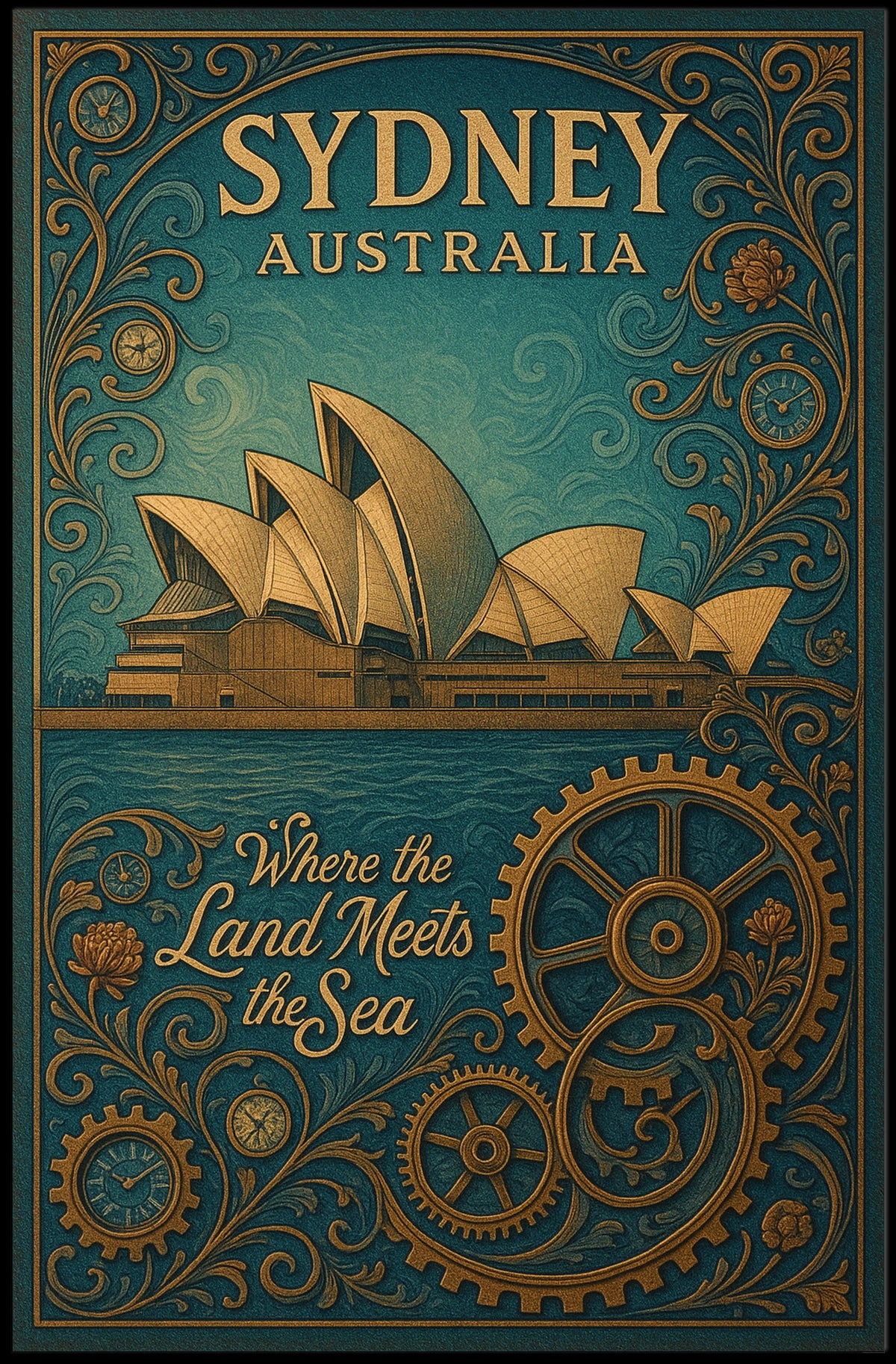 Sydney, Australia Where the Land Meets the Sea Poster