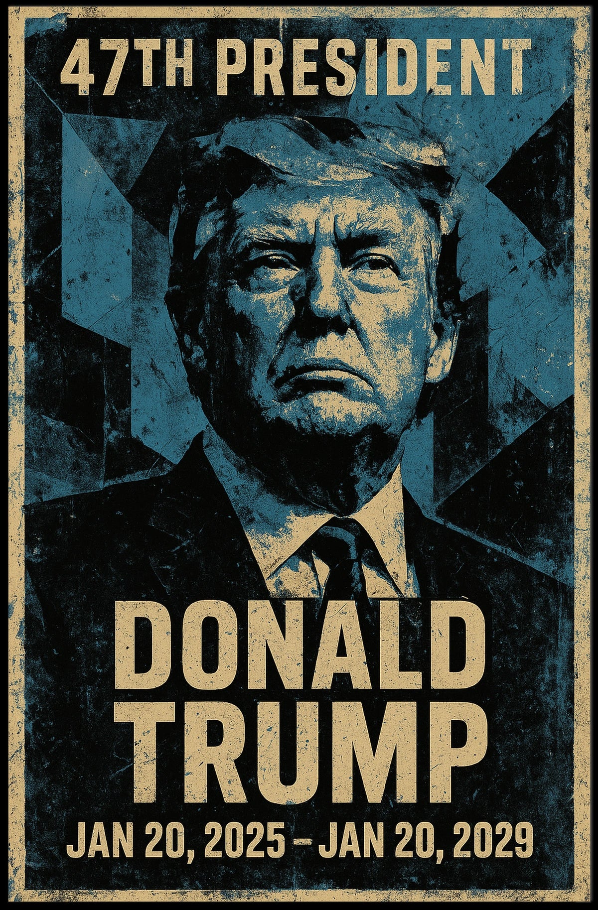 Trump Visionary Leadership Patriotism Realism Poster