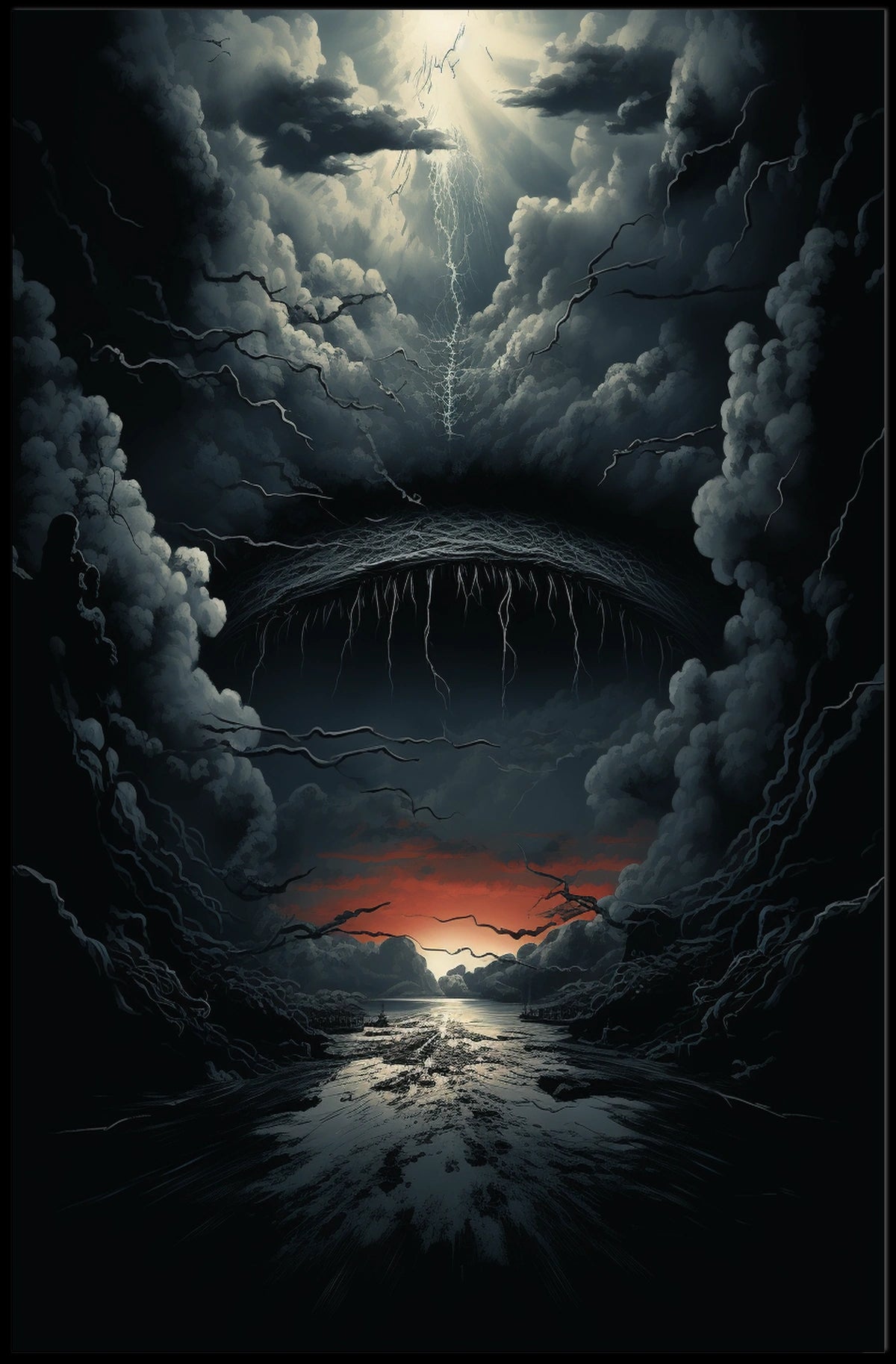 Dramatic Surreal Landscape Fantasy Art Poster