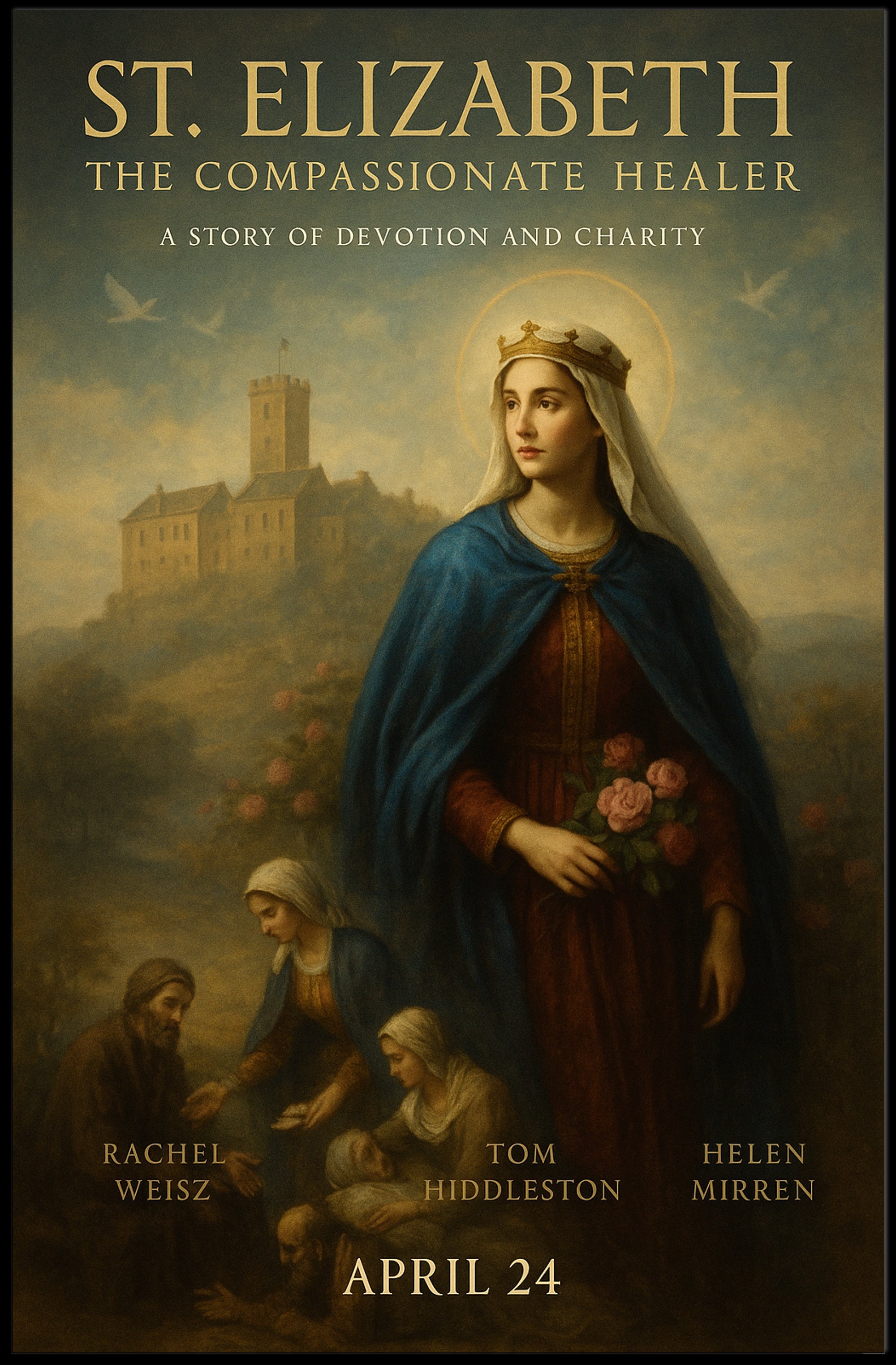 St. Elizabeth Compassionate Healer Poster