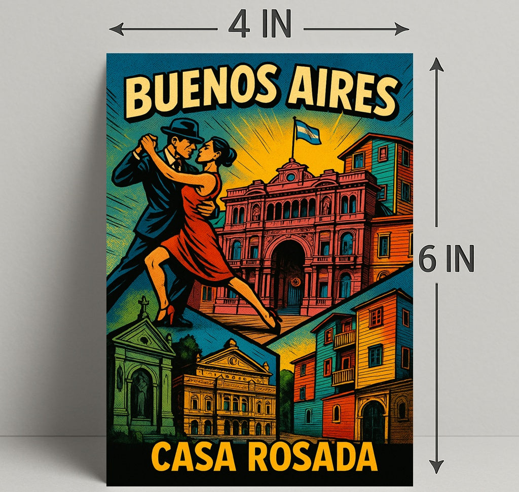 Buenos Aires Casa Rosada Wall Art Print PosterGoat