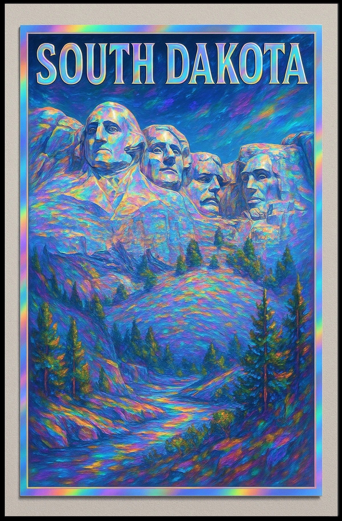 Mount Rushmore In South Dakota Poster