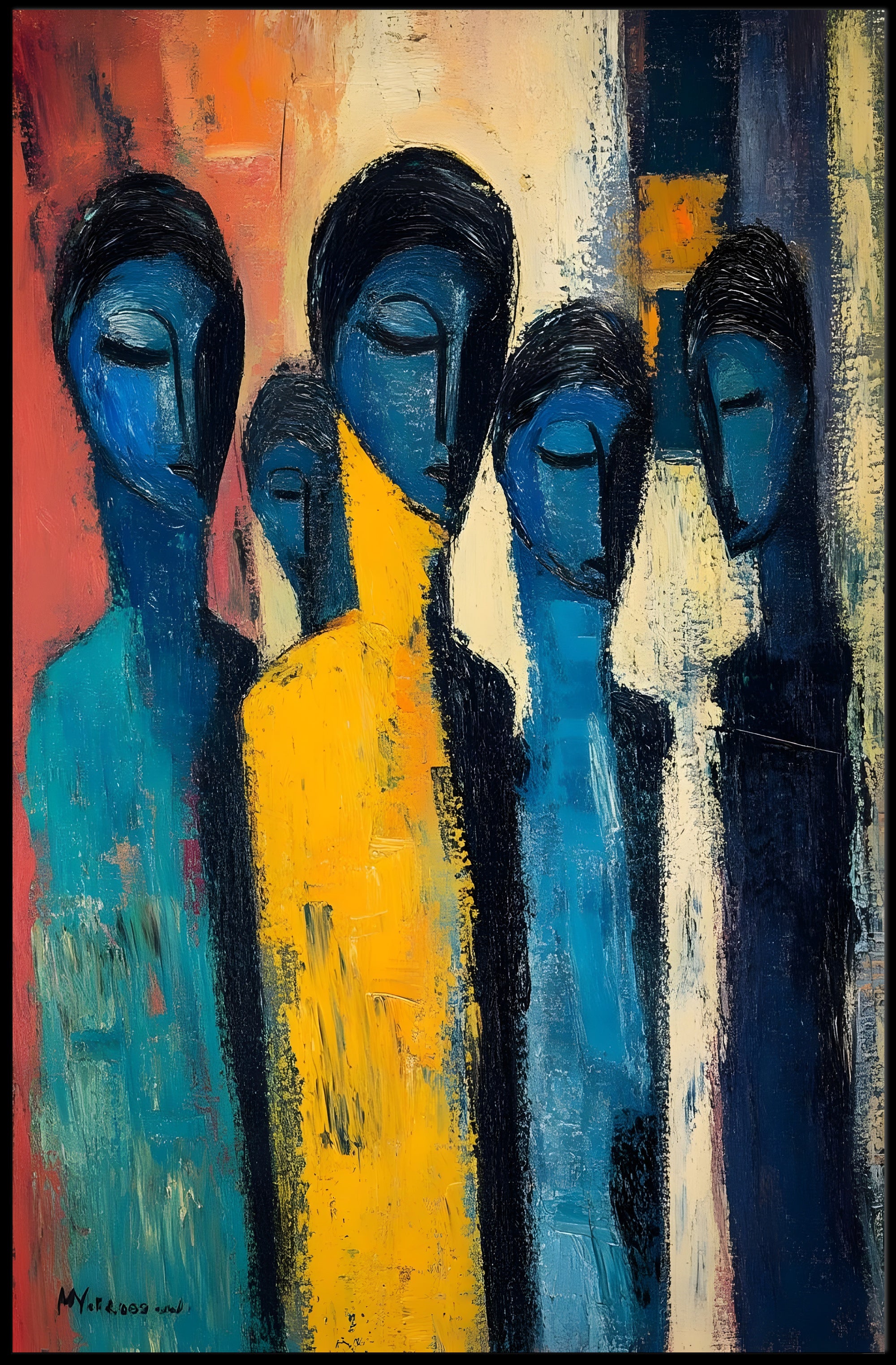 Abstract Ensemble Poster Print Modern Wall Art