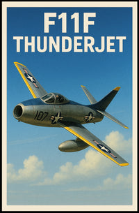 F11F Thunderjet Poster PosterGoat