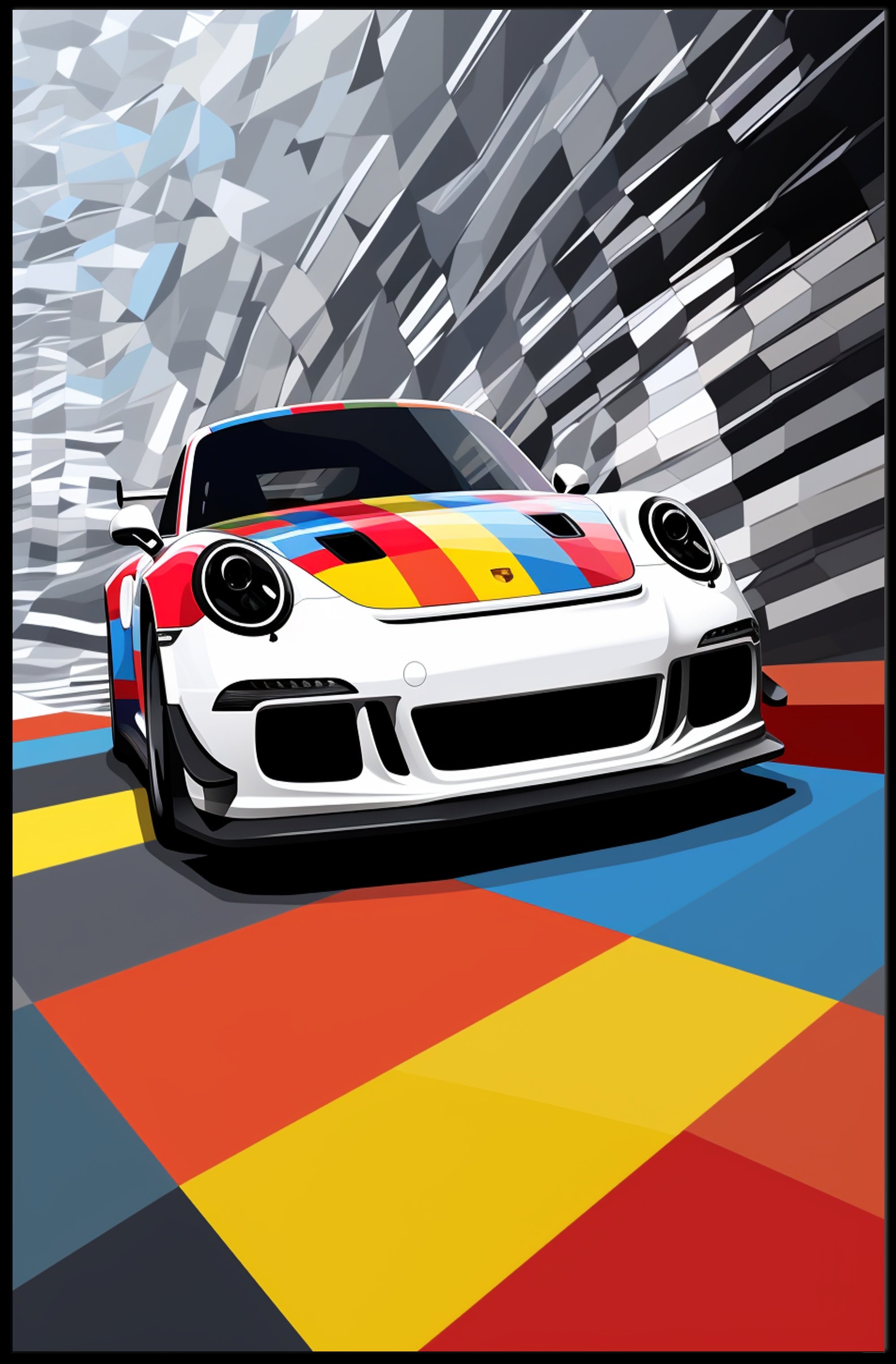 Vibrant Speed Poster PosterGoat