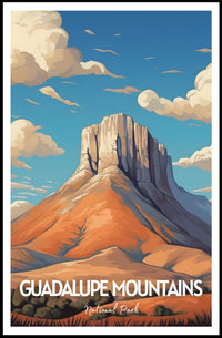 Guadalupe Mountains Poster Scenic National Park Print
