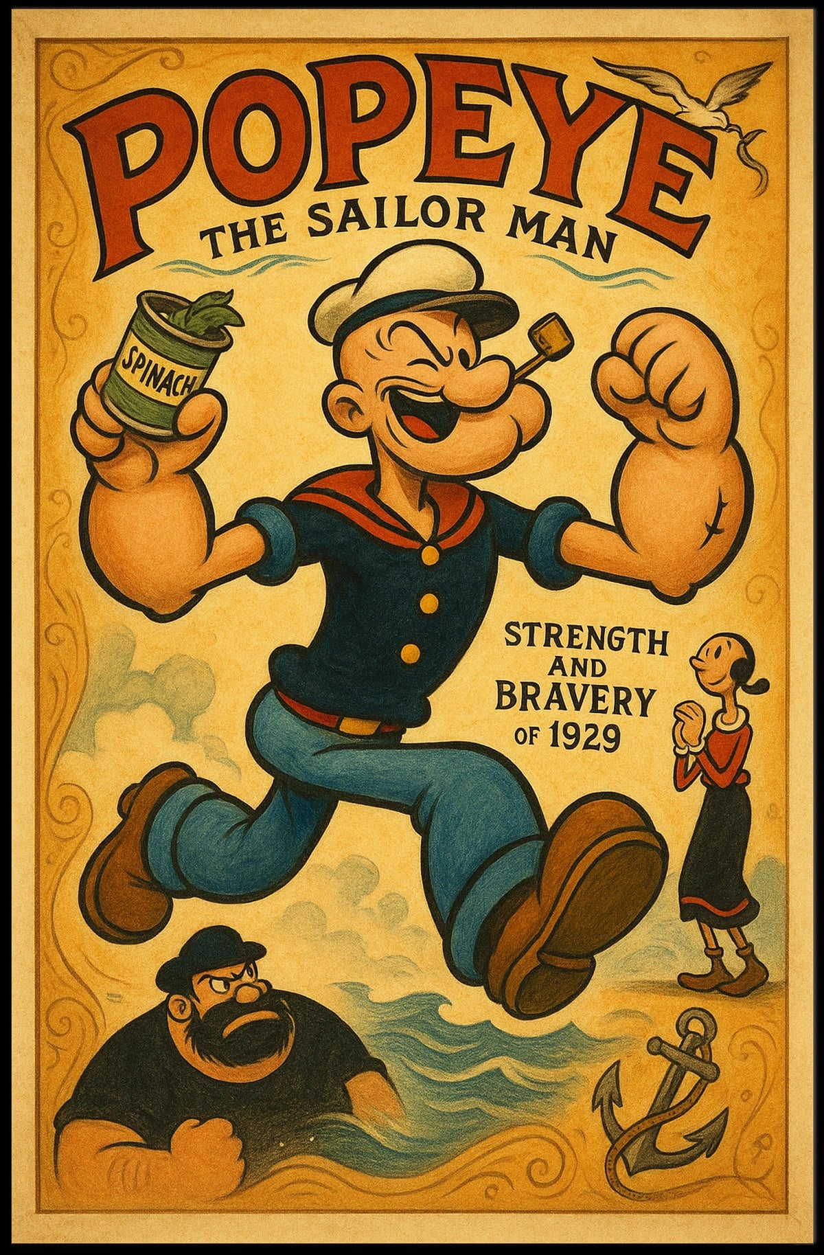 Popeye 1929 Art Poster POP-74