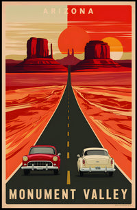 Monument Valley Road Trip Poster