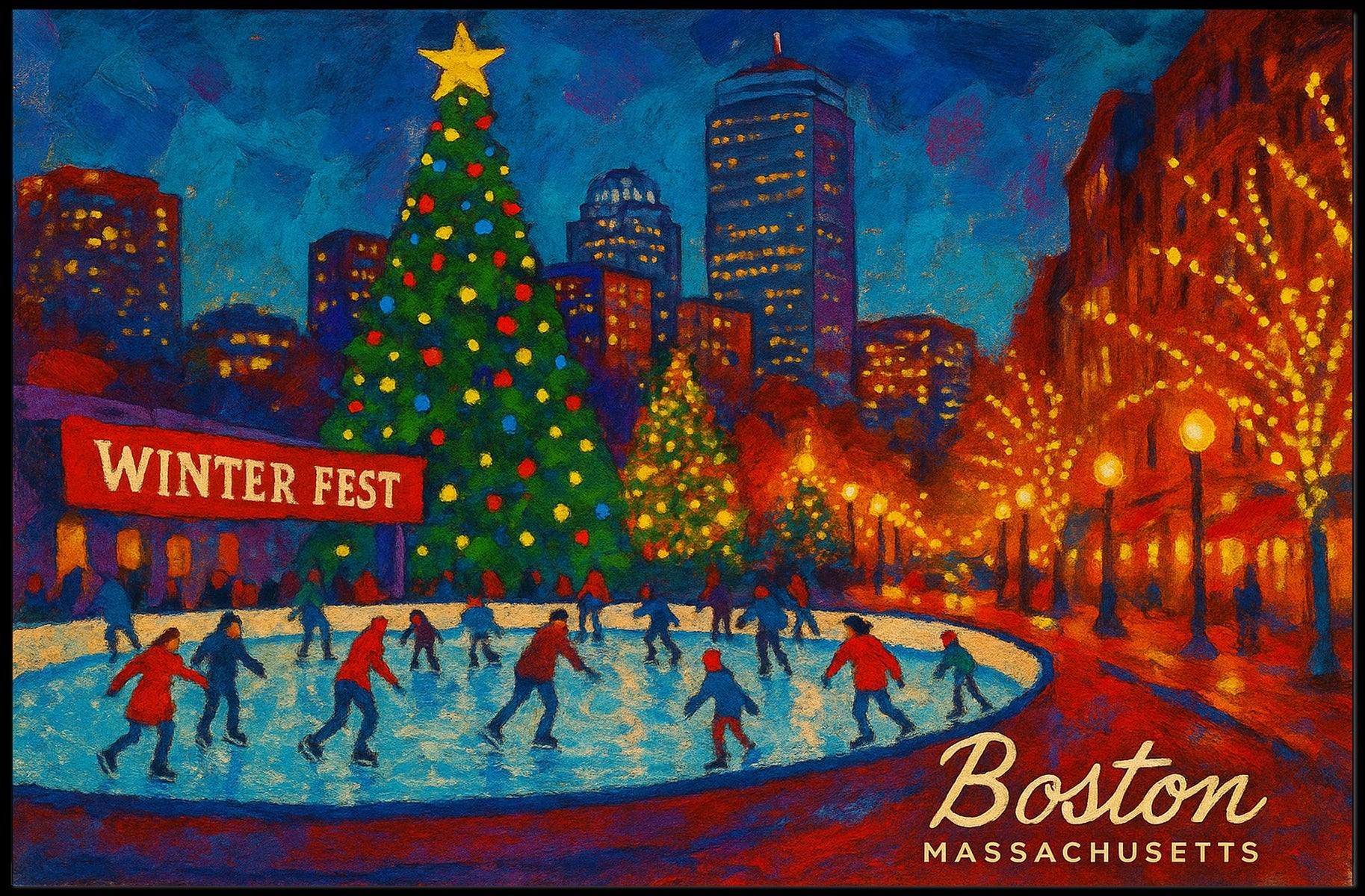 Winter Fest in Boston Poster