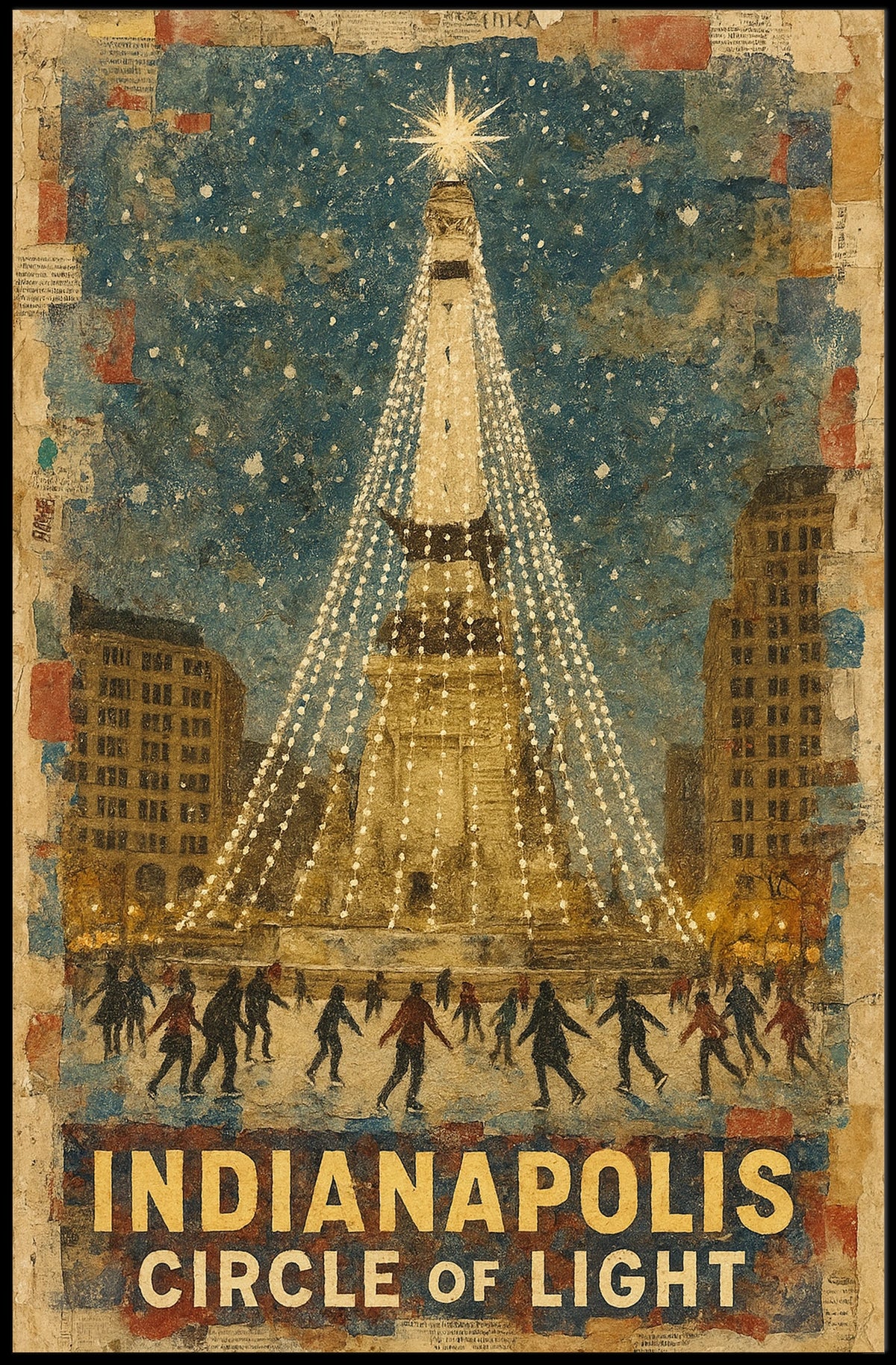 Indianapolis Circle Of Light Poster