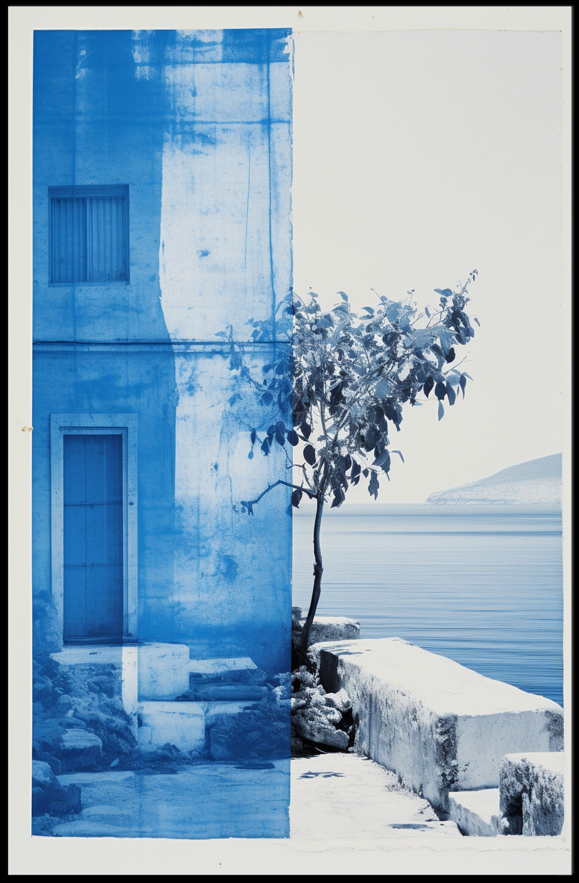 Serene Coastal Reflection Poster