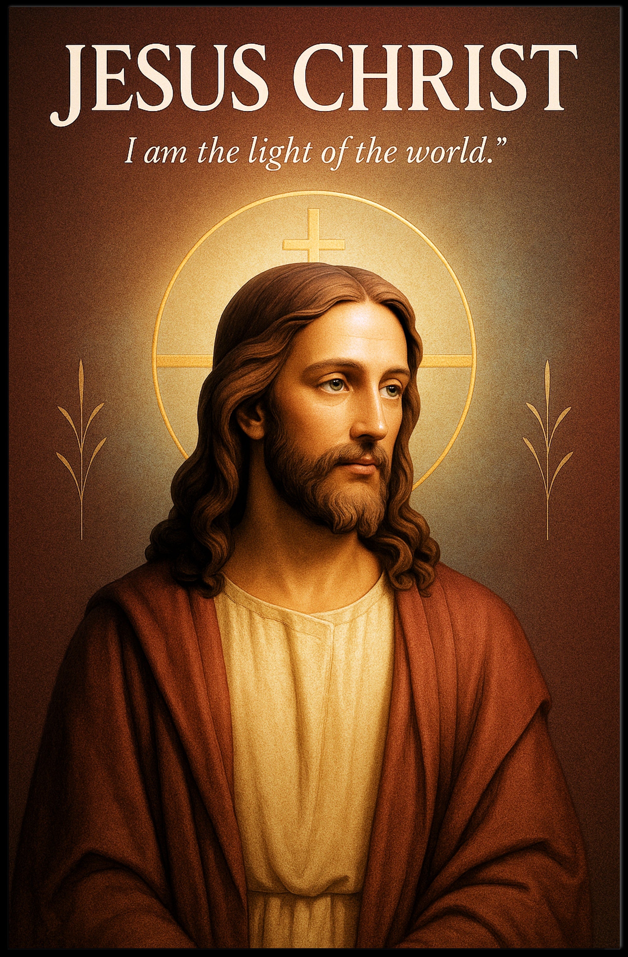 Jesus Christ I am the Light of the World Poster PosterGoat