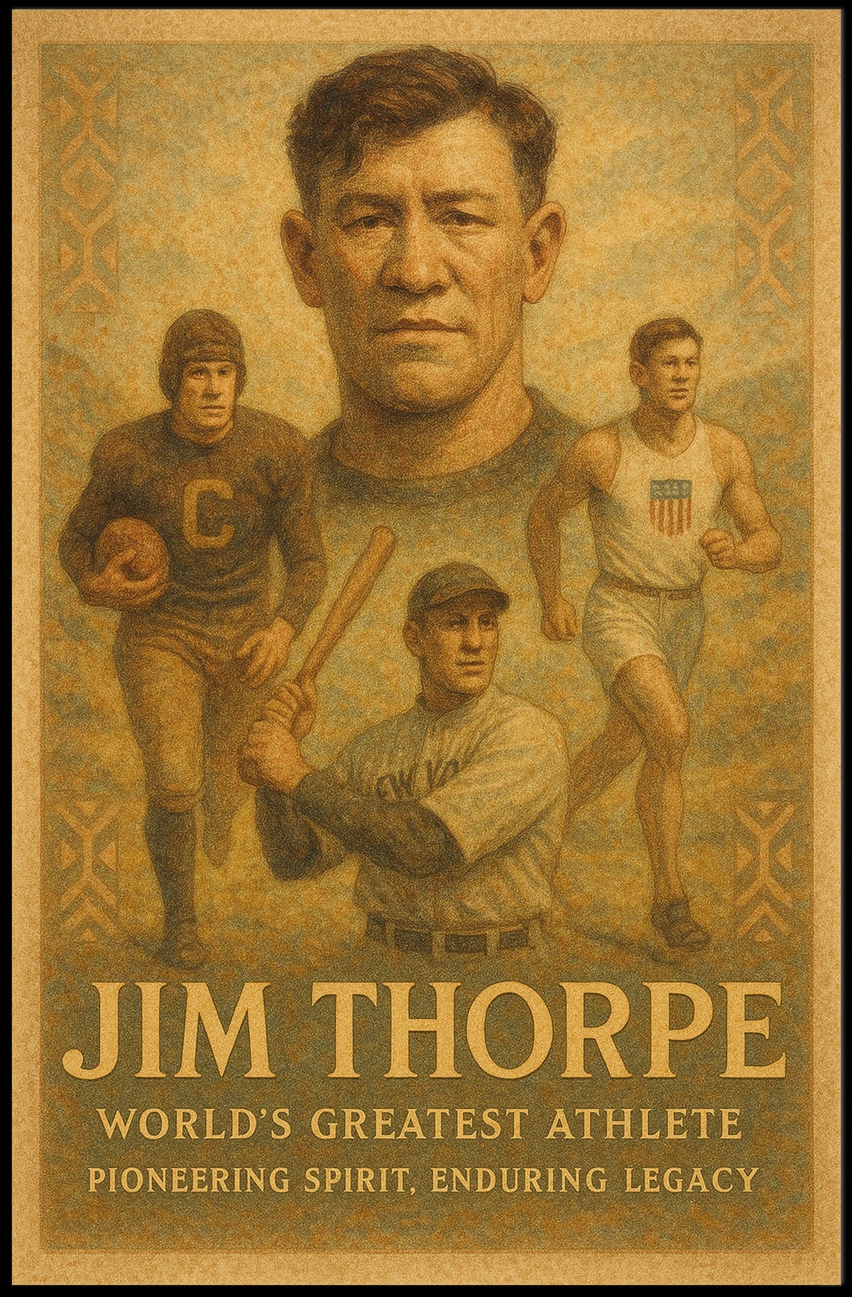 Celebrating a Legend Jim Thorpe Poster
