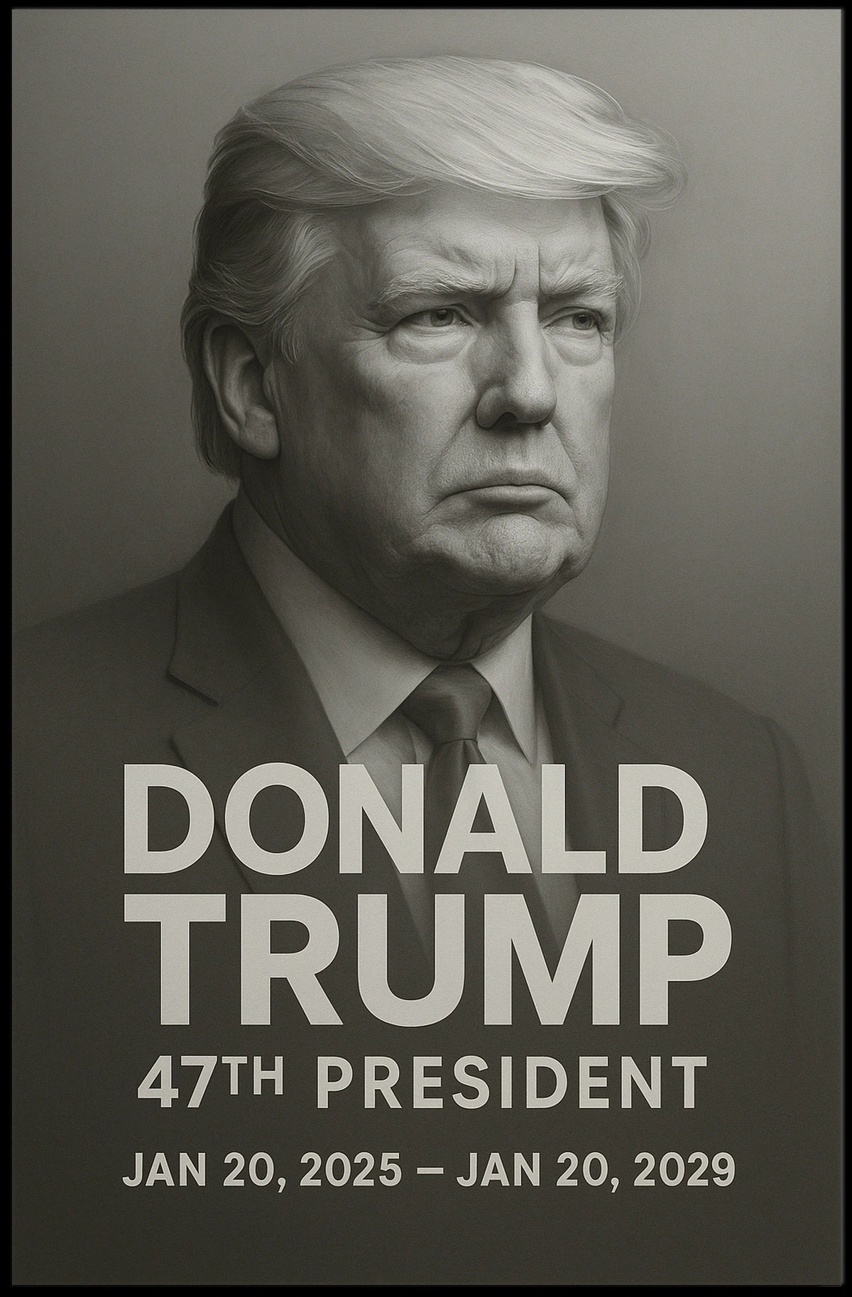Donald Trump 47th President Poster
