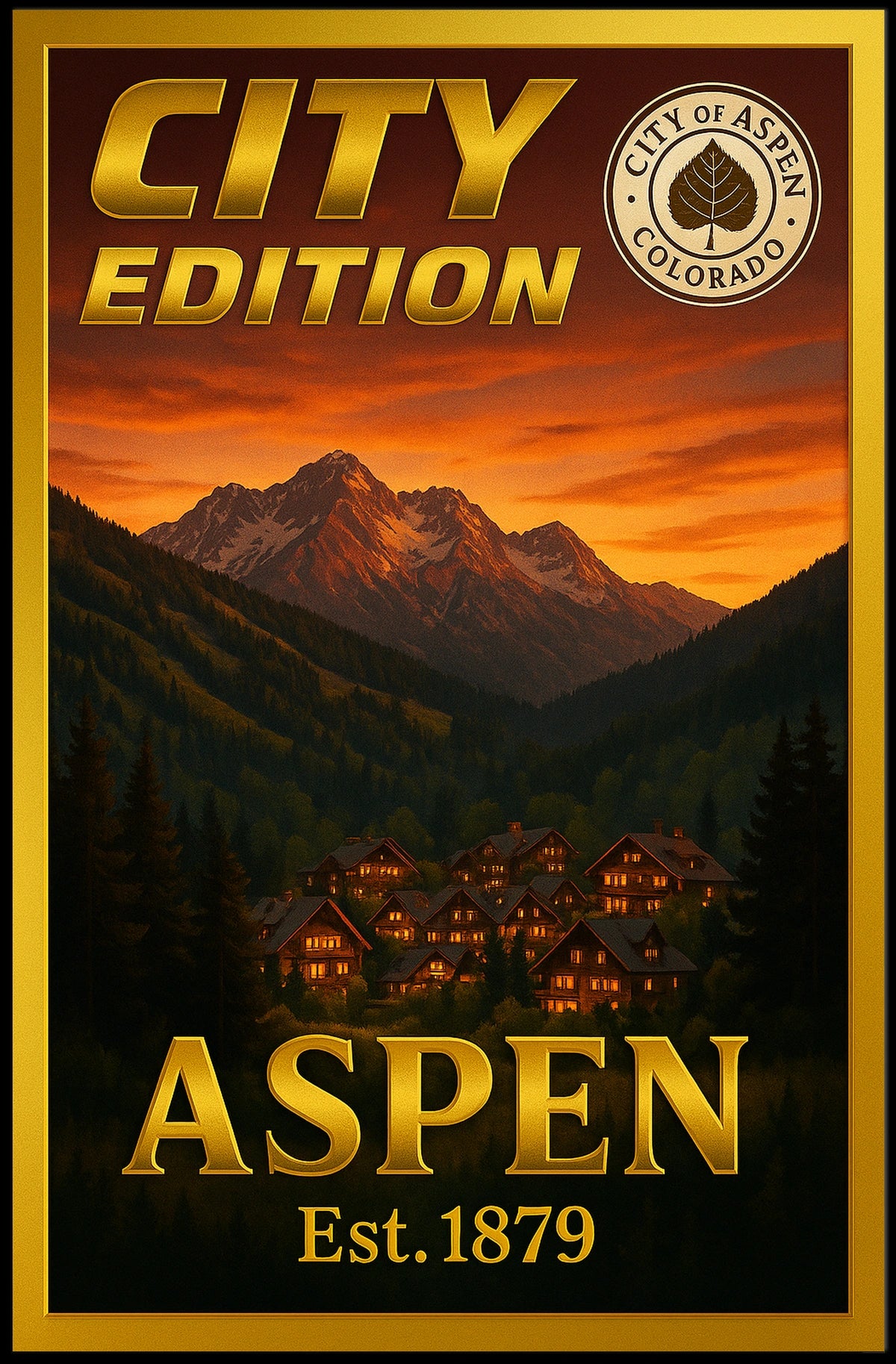 Aspen City Edition Poster