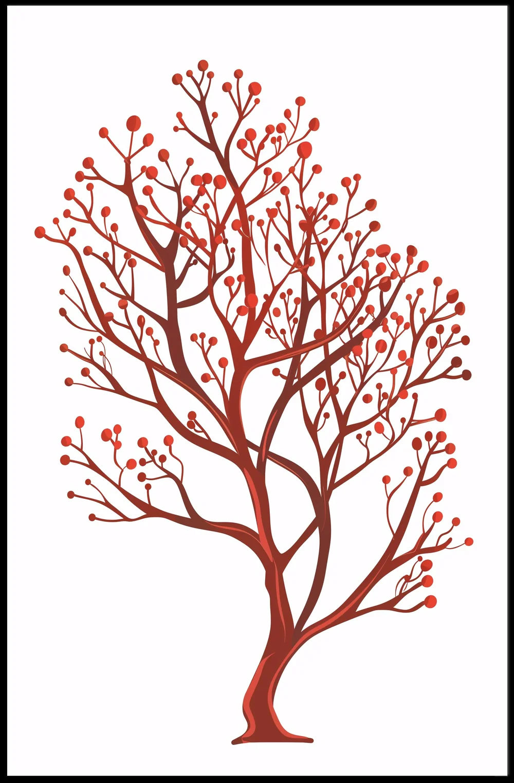 Vintage Coastal Palm Trees Art Poster