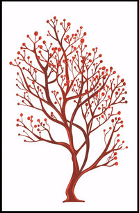 Vintage Coastal Palm Trees Art Poster