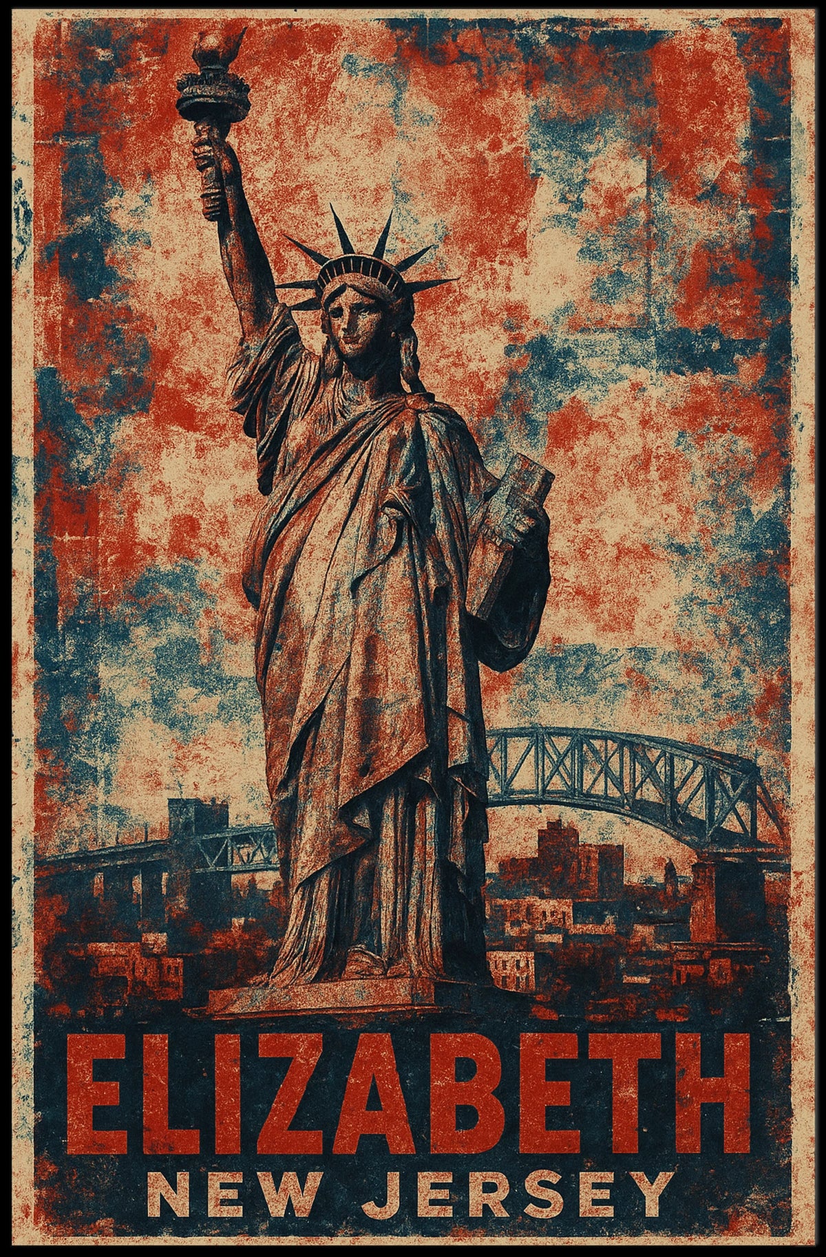 Elizabeth, New Jersey A Tribute To Poster