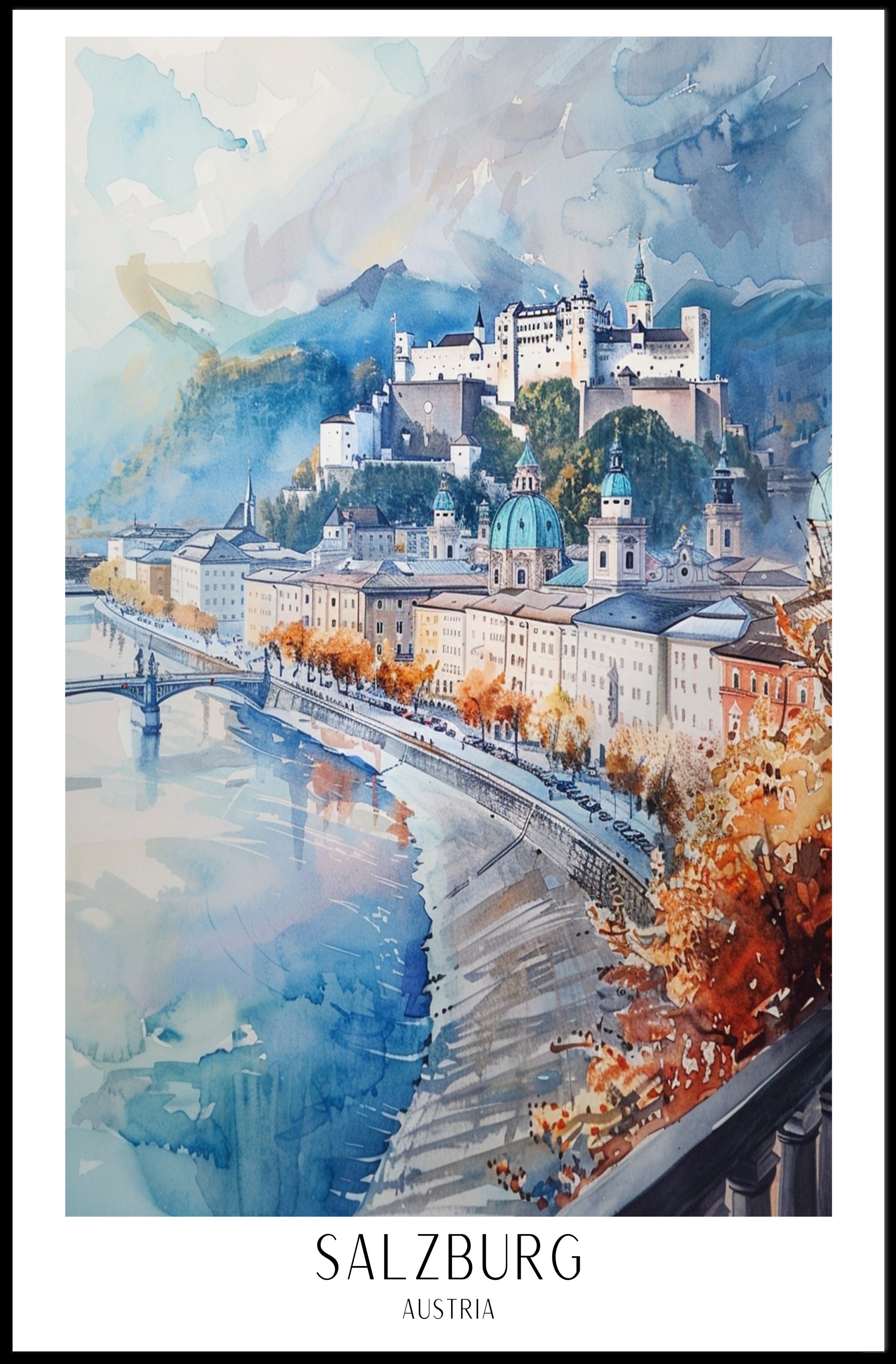 Salzburg, Austria Poster PosterGoat