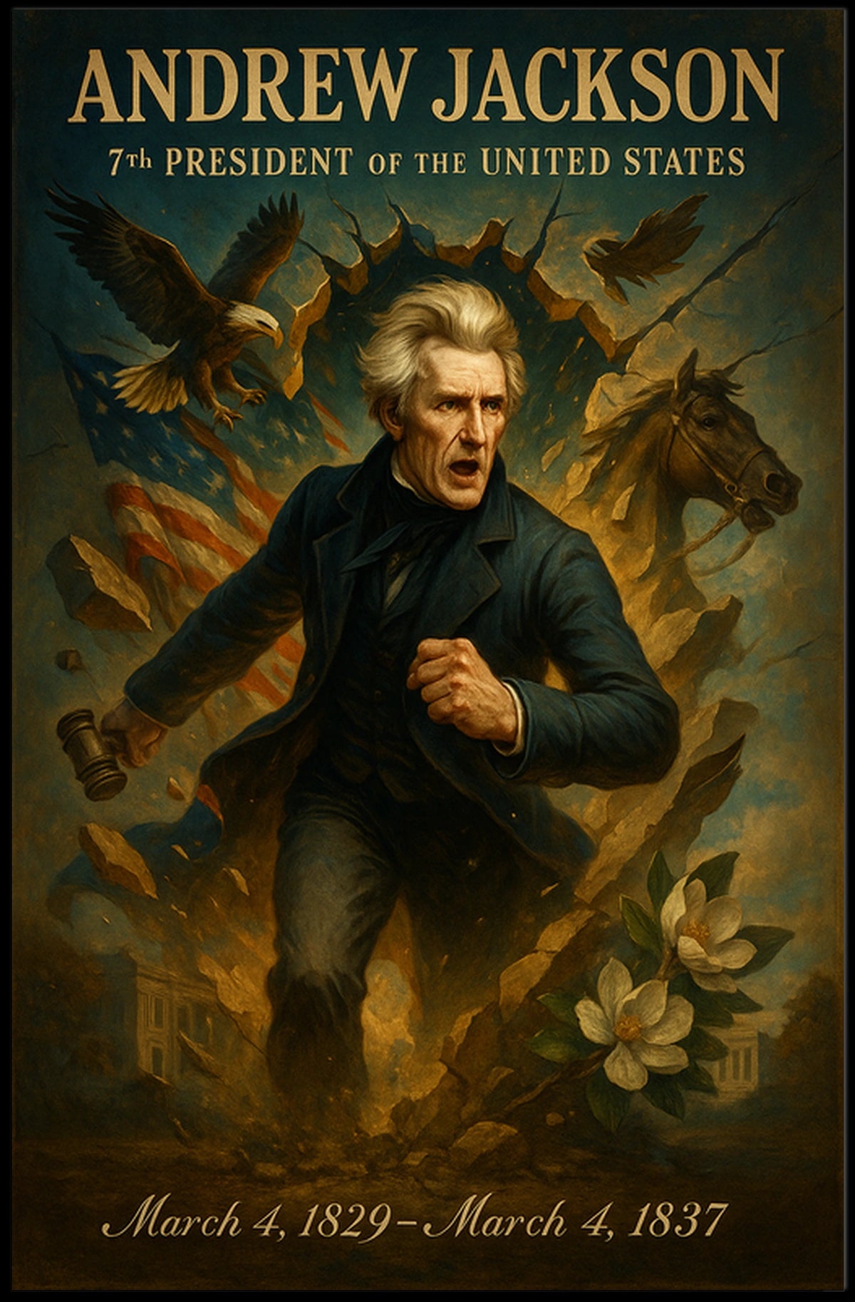 Andrew Jackson 7th President Poster