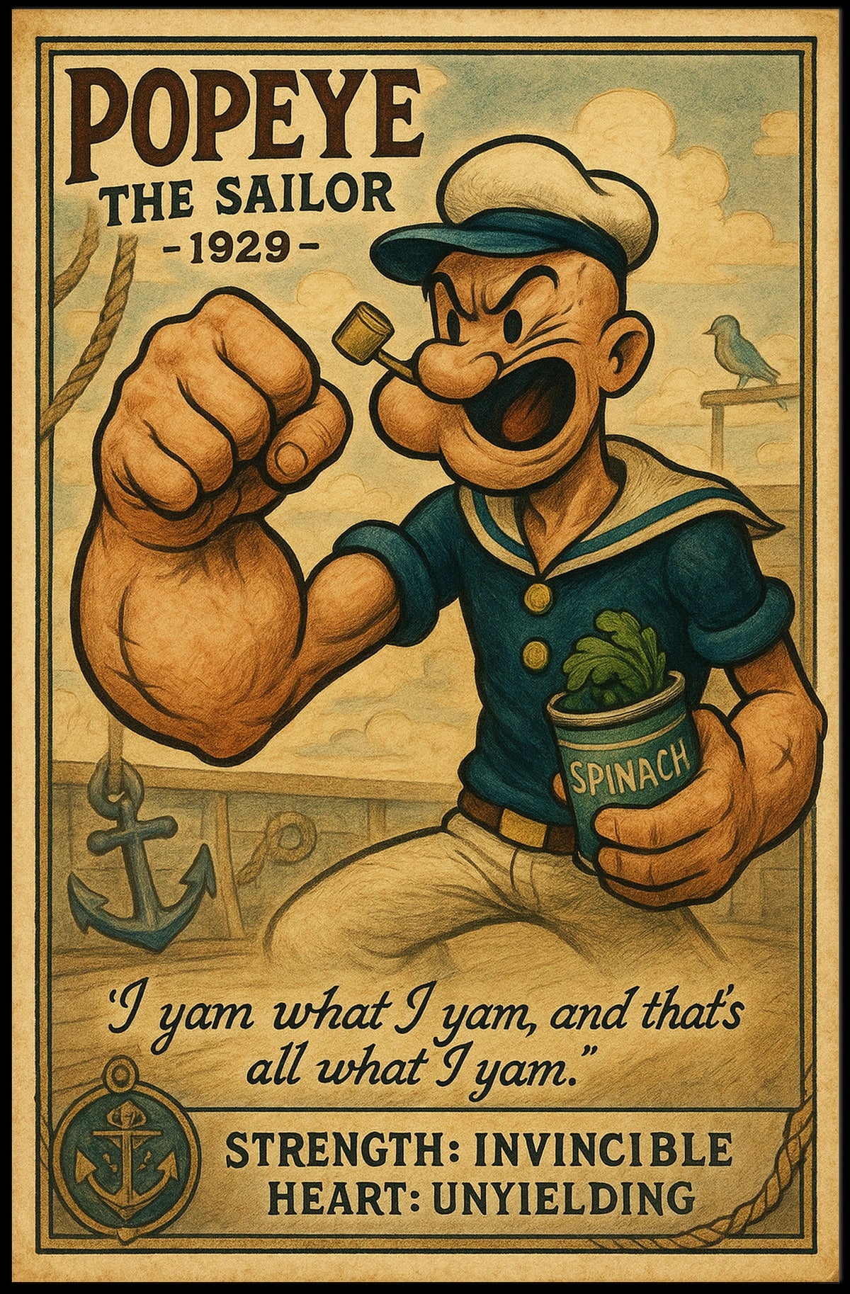Popeye 1929 Art Poster POP-182